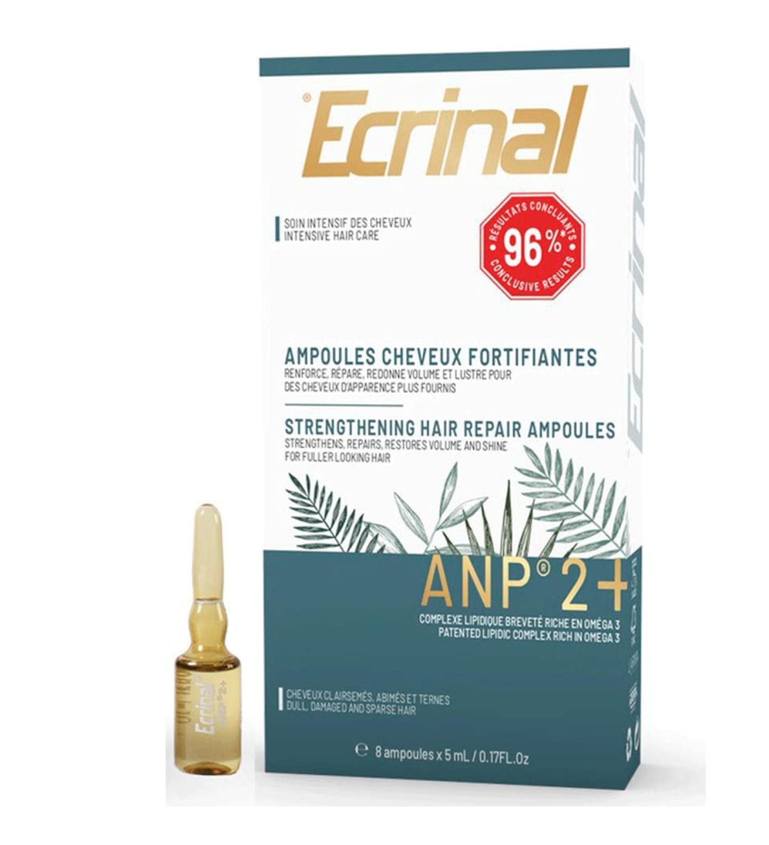 Ecrinal ANP2+ Hair Vials - Hair Loss Prevention Serum for Growth and Strength - All Hair Types - Buy Online on GoSupps.com