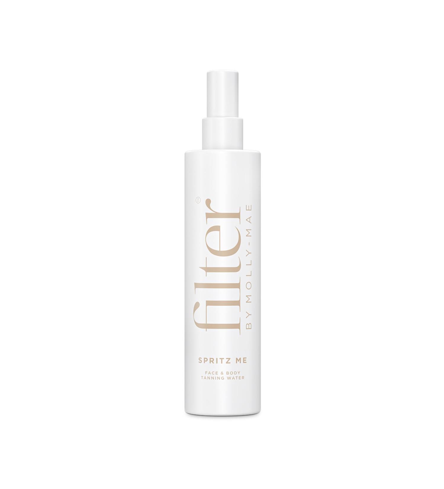 Filter by Molly-Mae Spritz Me Tanning Water | Moisturising Self Tan | Golden Streak Free Glow | Natural Looking Bronzed Fake Tan | Develops Fast | Long Lasting | Clear & Oil Free | 200ml - Buy Online on GoSupps.com