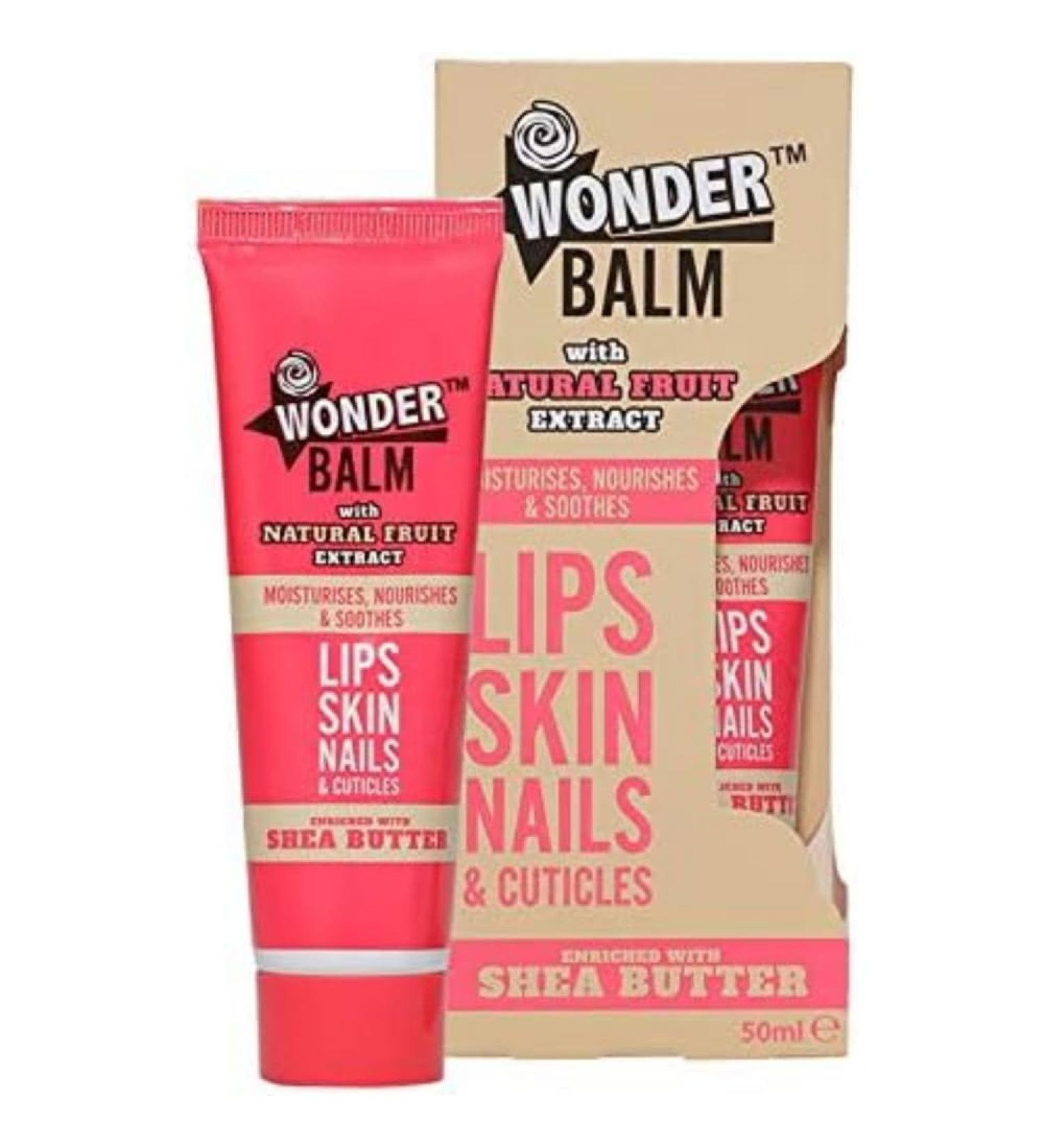 Wonder Balm Hand Balm/Cream for Lips Hands & Nails | Shea Butter Moisturizer for Dry Skin | 50 ml - International Shipping Available - Buy Online on GoSupps.com