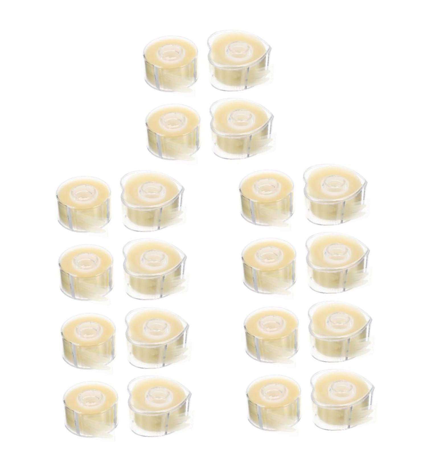 FRCOLOR 20 Rolls Double Eyelid Stickers Invisible Tape Eyelid Strip Tapes Eyelid Tapes Pretty Fake Eyelashes 1 count (Pack of 1) Light Yellowx5pcs - Buy Online on GoSupps.com