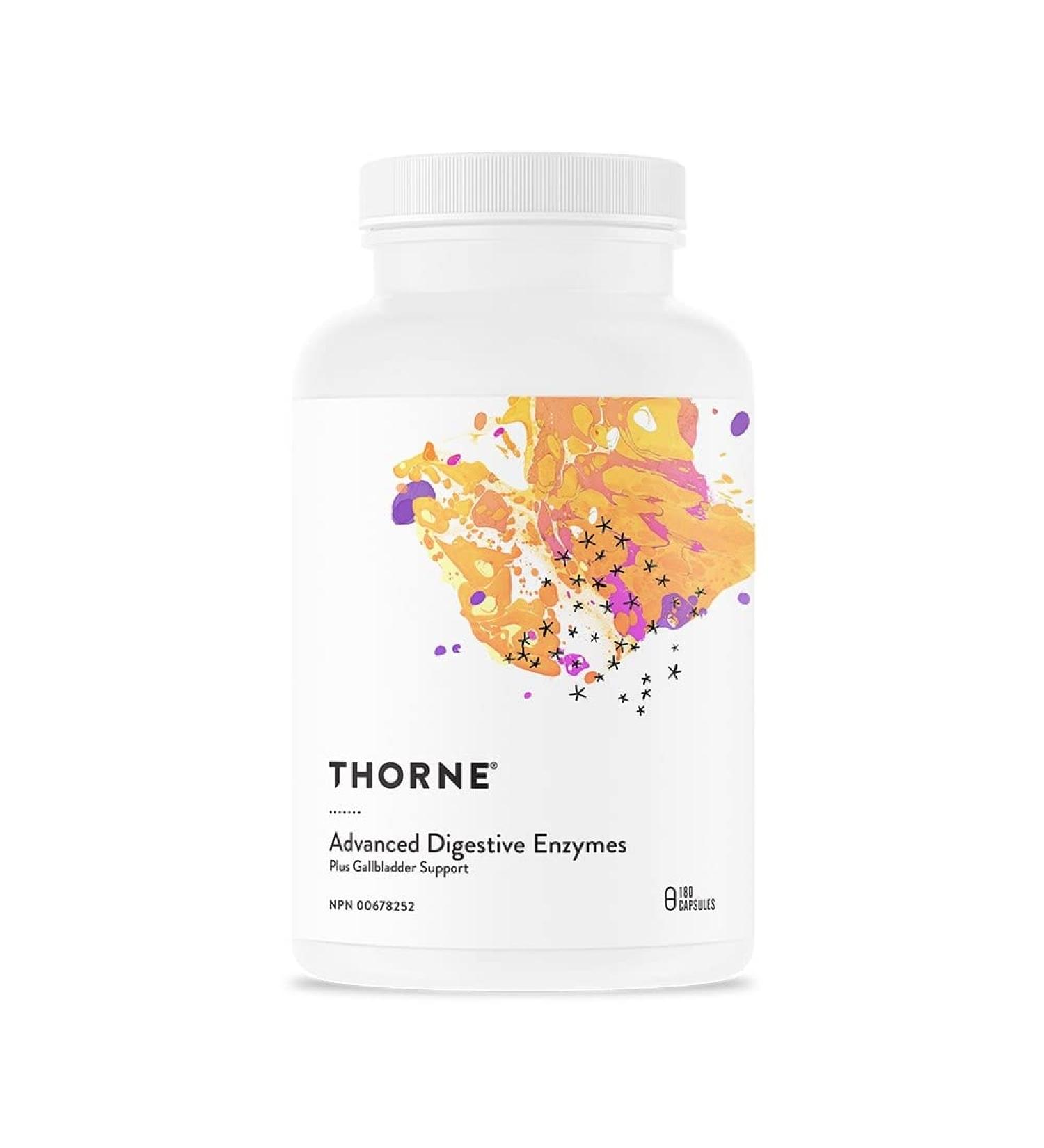 Thorne Advanced Digestive Enzymes (formerly Bio-Gest) - Plus Gallbladder Support Blend of Digestive Enzymes to Aid Digestion - 180 Capsules - 90 Servings - Buy Online on GoSupps.com