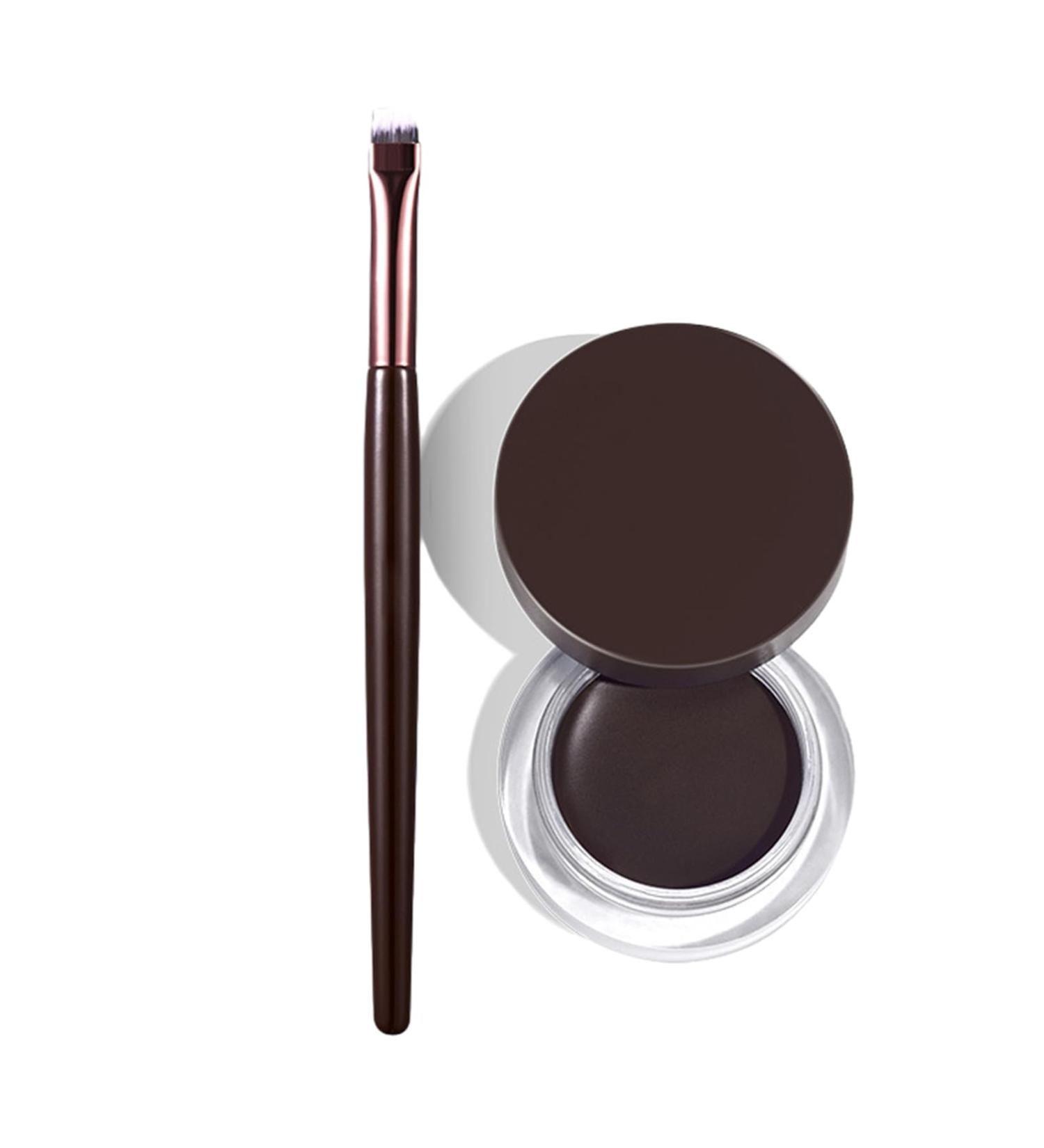 Eyeliner Pot Waterproof - Smooth Glide Long Lasting Eye Liner Eye Liners For Dry Sensitive Oily And Combination Skin Eye Makeup Brushes Included Kagrote Natural Black - Buy Online on GoSupps.com