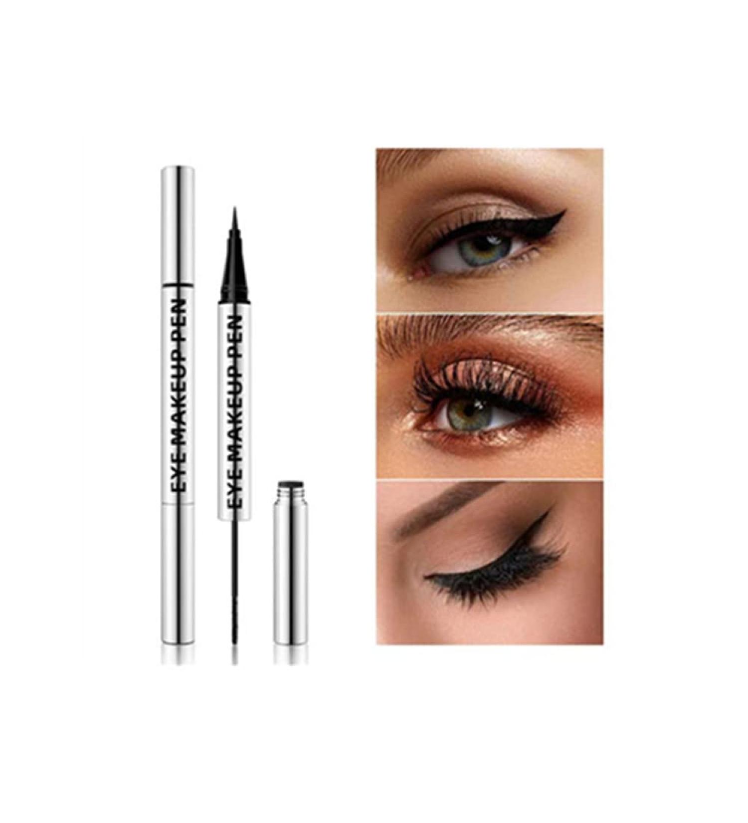 HJOPA 2 in 1 Black Double End Mascara and Eyeliner for Waterproof, Long-Lasting Natural Eyelashes - 0.04 oz (Pack of 1) - Buy Online on GoSupps.com