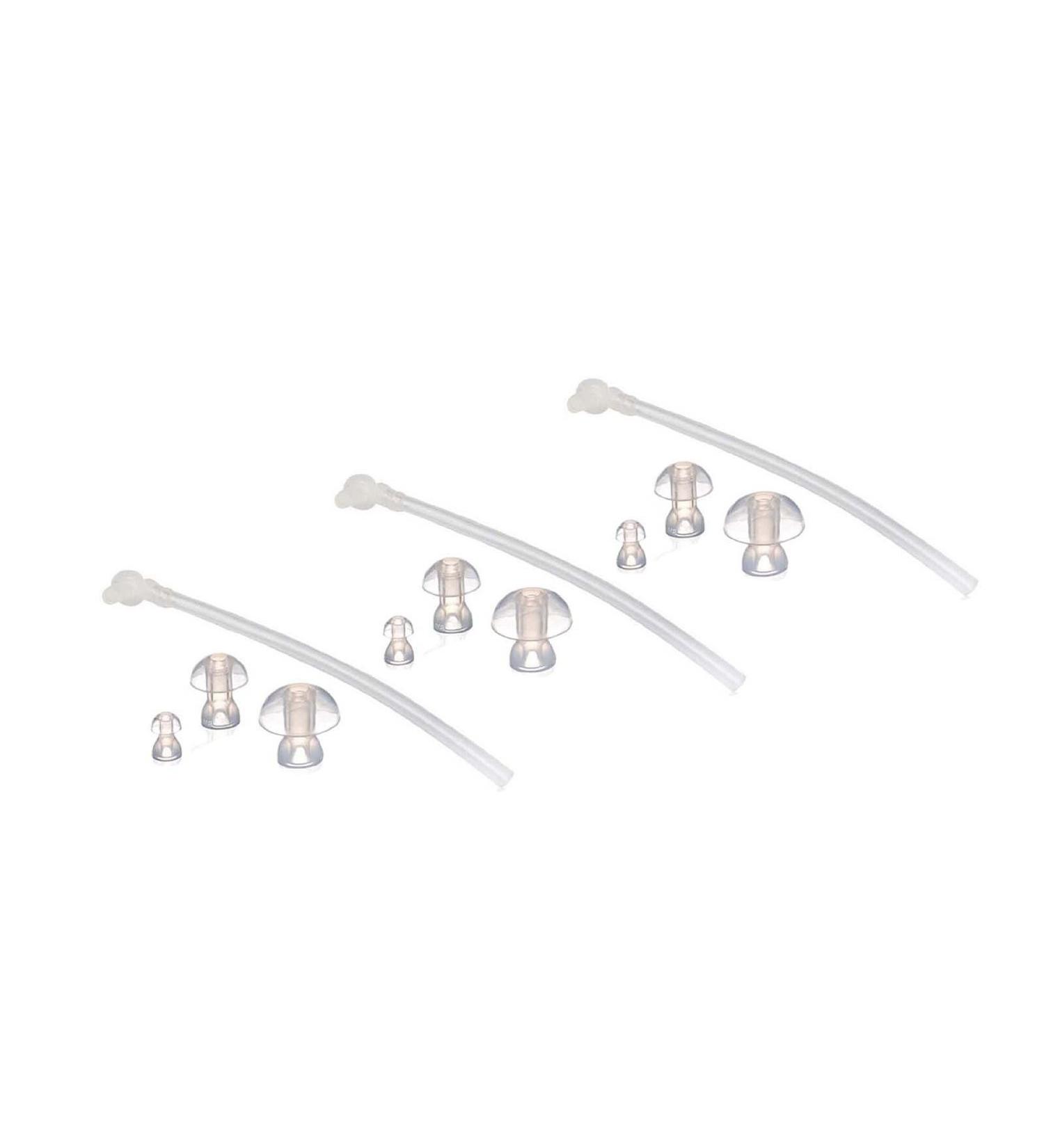 Hiibaby 3x Sound Tubes + 9x Ear plugs /pieces /domes for Hearing Aid aids Eartip ear tip ear tips Tubing ear pieces piece-hearing aid tube BTE Hearing Aid Aids Domes and Tube Kit - Buy Online on GoSupps.com