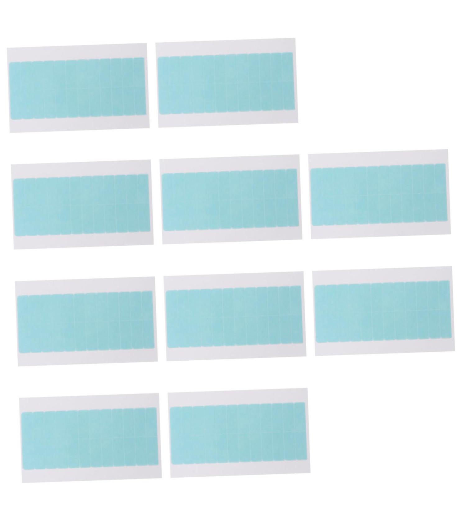 Angoily 10 Sheets Seamless Hair Extension Film Hair Scrunchie Chiffon Double Side Tape Hair Chopsticks for Women Wig Replacement Tape for Hair Glue Double Sided Headband - Buy Online on GoSupps.com