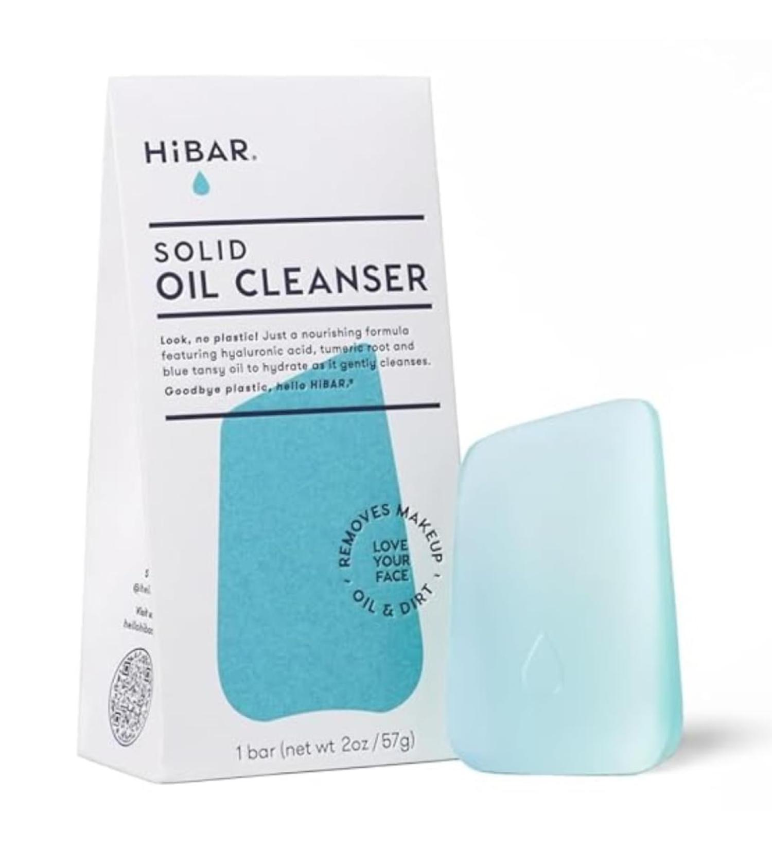 HIBAR Solid Cleansing Oil Bar Natural Makeup Remover & Eco-Friendly Skincare | Vegan Paraben-Free Travel-Friendly 1.7oz - Buy Online on GoSupps.com