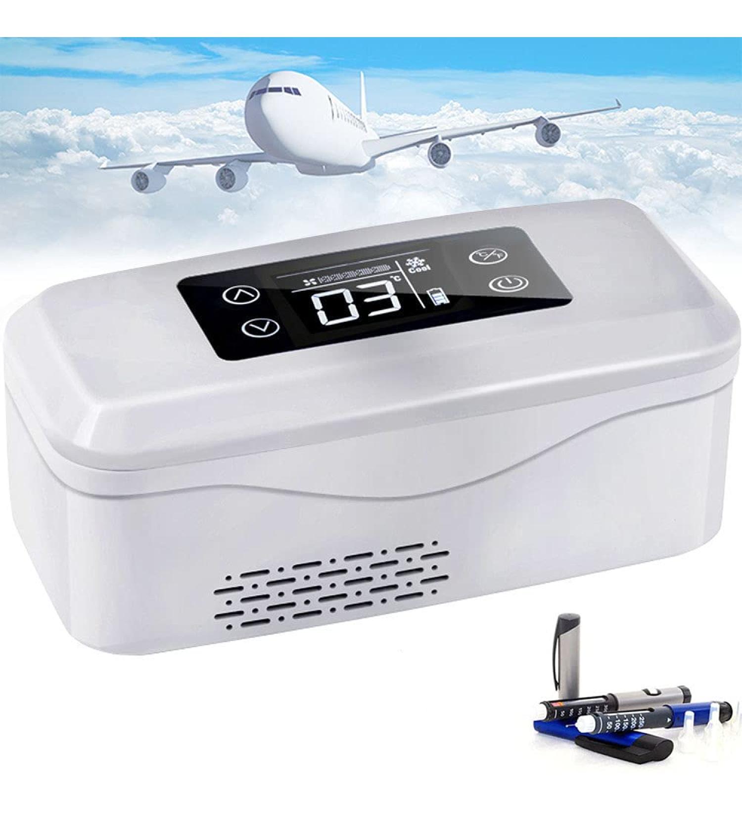 Portable Mini Insulin Cooler Box for Medication Electric Smart Fridge Cooler Bag Thermostat USB Suitable for Travel/Interferon/Drug Storage - Buy Online on GoSupps.com