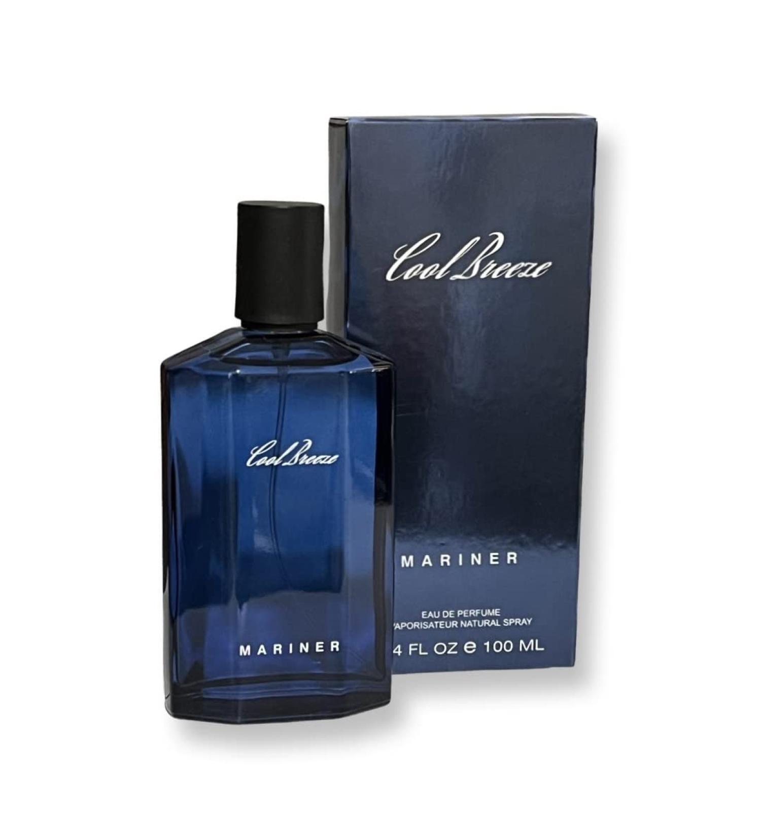 Cool Breeze MARINER Eau de Parfum for Men | 3.4 Fl Oz | Notes of Seawater Spicy Rosemary and Fresh Mint - Buy Online on GoSupps.com