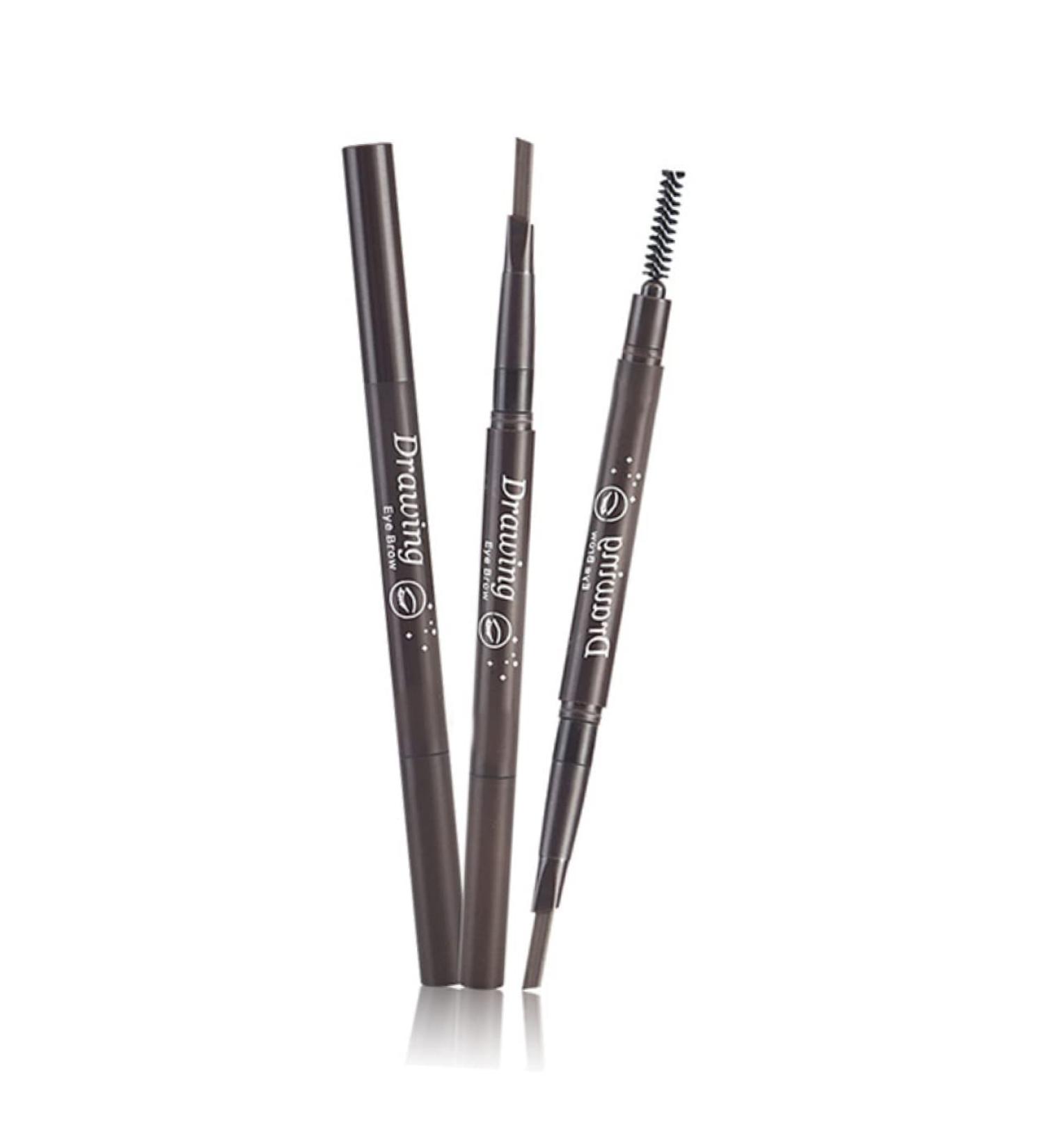 Beatifufu 2 1 Waterproof Brow Pencil Brow Spoolie Brush Eyebrow Pencil Waterproof Eyebrow Brush To Rotate 1 count (Pack of 1) As Shown - Buy Online on GoSupps.com