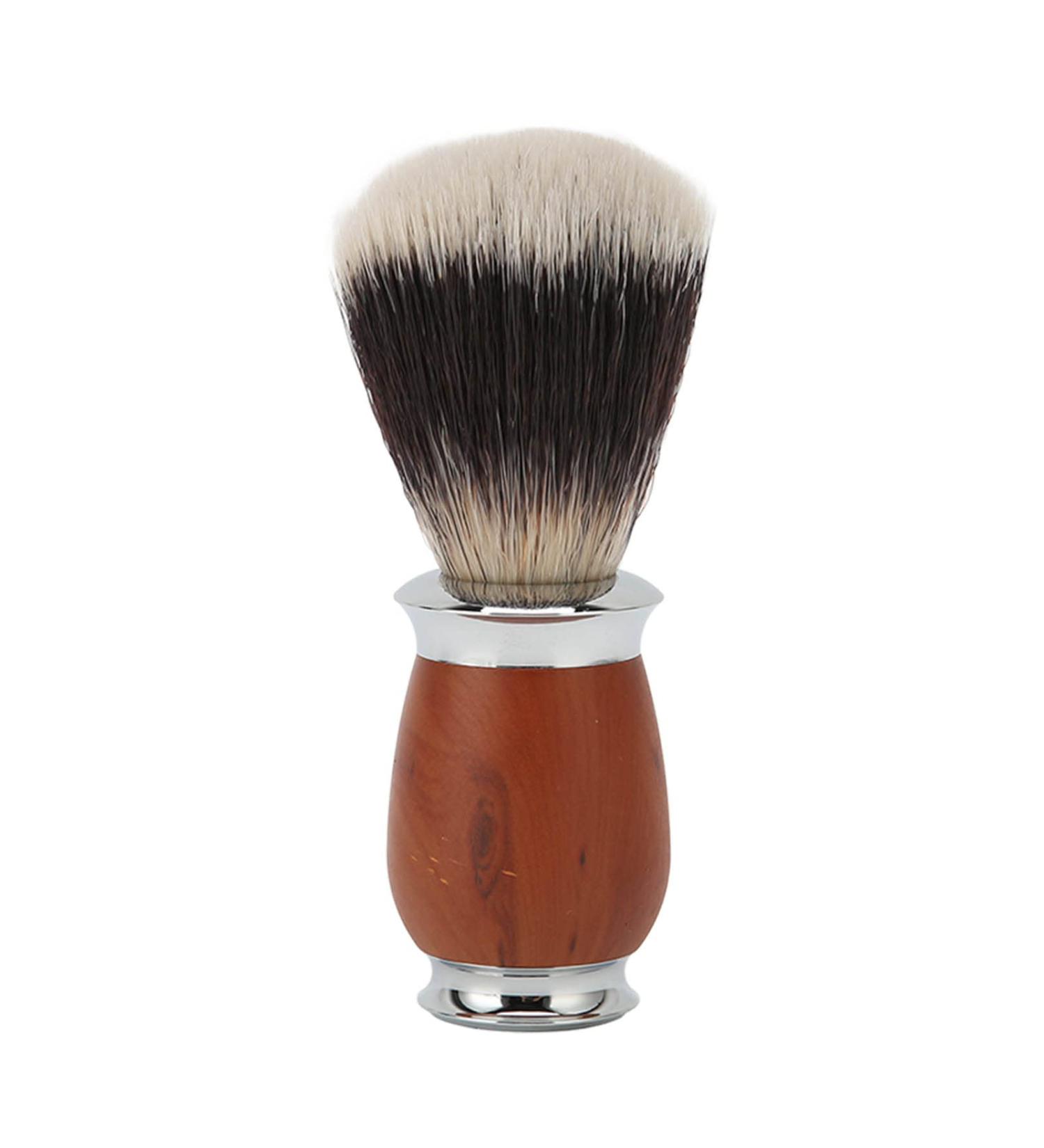 Premium Nylon Men's Shaving Brush with Wooden Handle - Lightweight & Soft for Face Hair Beard | Perfect for Home & Salon Use - Buy Online on GoSupps.com