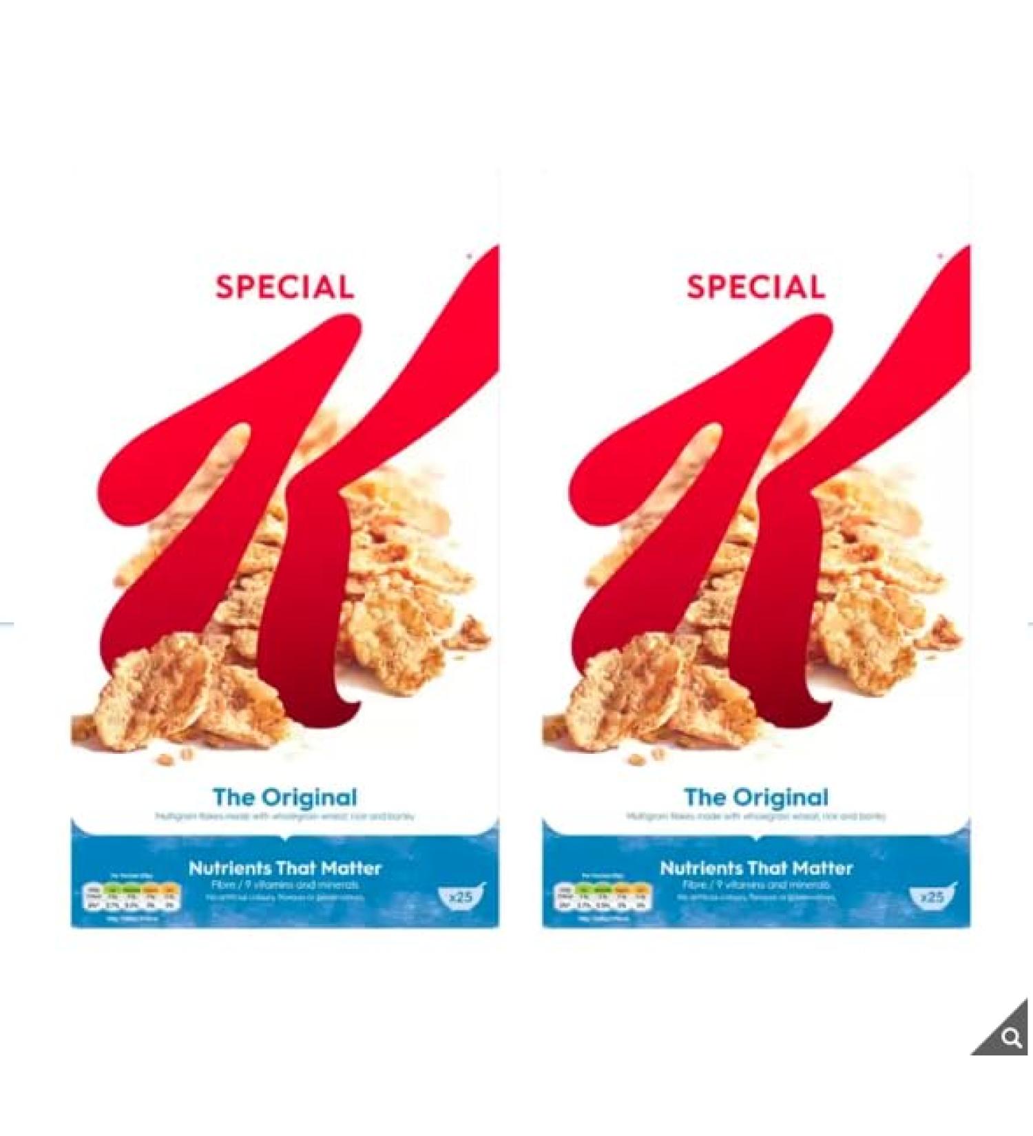 Kellogg's Special K & Vitamin D & Vitamin B6 &Cereal Contains 15% RI of Iron 2 x 750g - Buy Online on GoSupps.com