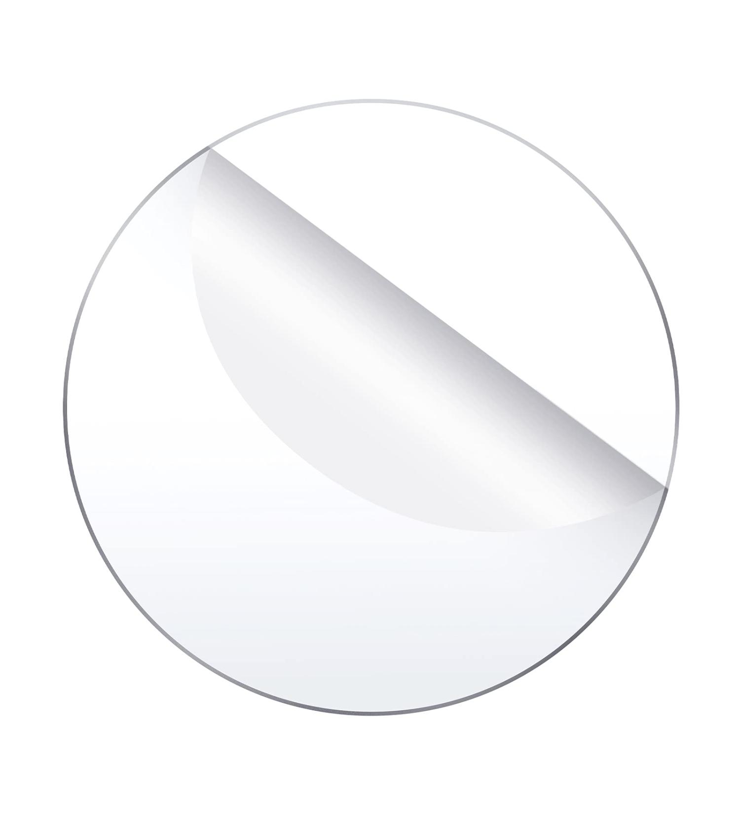 14x14 Clear Acrylic Round Disc - 0.12 Inch Thickness, Transparent Panel for DIY Crafts - 14x14 Inches - Buy Online on GoSupps.com
