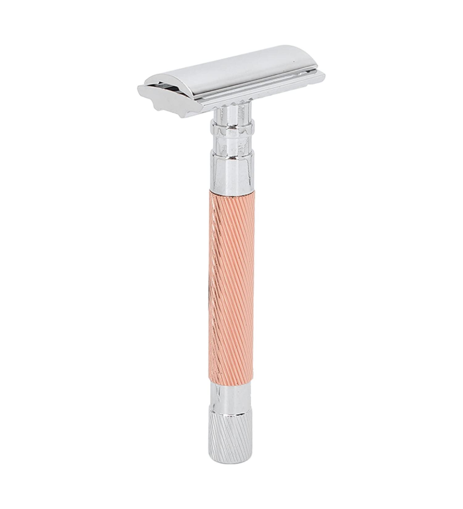 Buy Manual Safety Razor - Ergonomic & Comfortable Copper Razor for Travel & Home Use - Buy Online on GoSupps.com