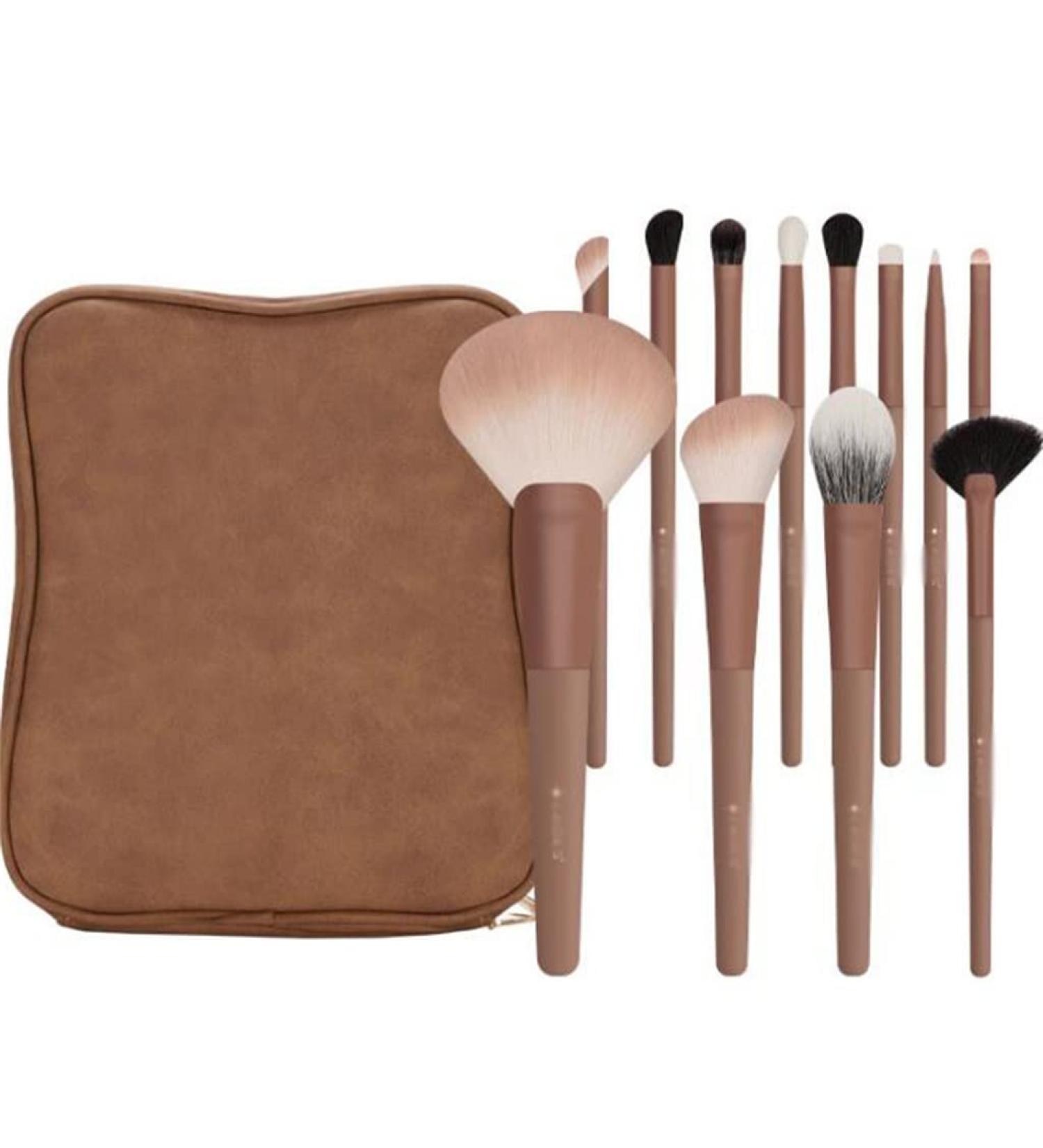 12-Piece Cream Makeup Brush Set - Eyeshadow Concealer Blush & Foundation Brushes for Flawless Application - Perfect for All Skin Types - Buy Online on GoSupps.com