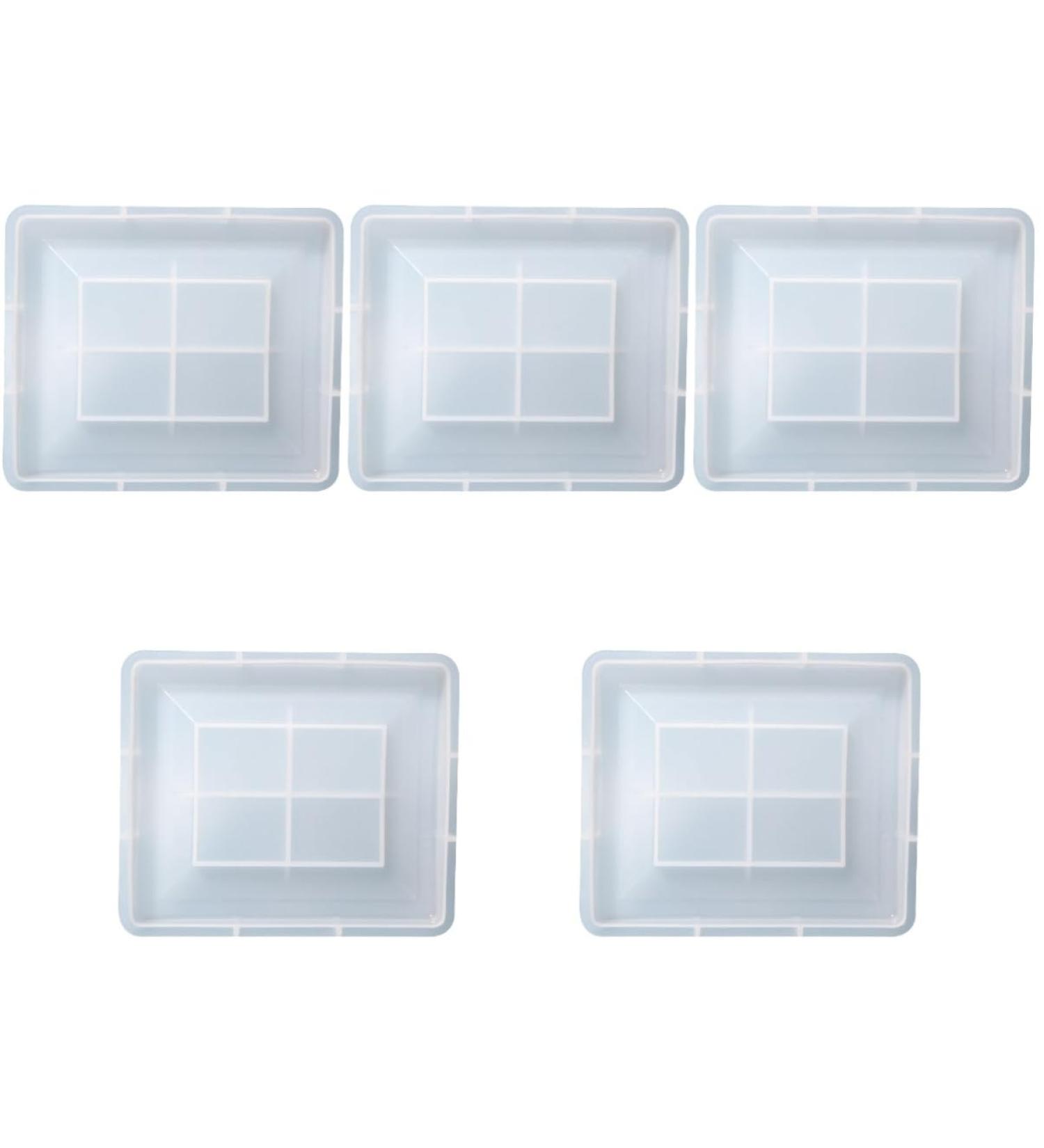 VILLCASE 5pcs Square Photo Frame Mold Frame Molding DIY Photo Frames Crafts Molds Fondant Molds Square Frame Silicone Chocolate Mold Supplies White Silica Gel Crystal Epoxy Whitex5pcs 2.2X17.7X22.7CMx5pcs - Buy Online on GoSupps.com