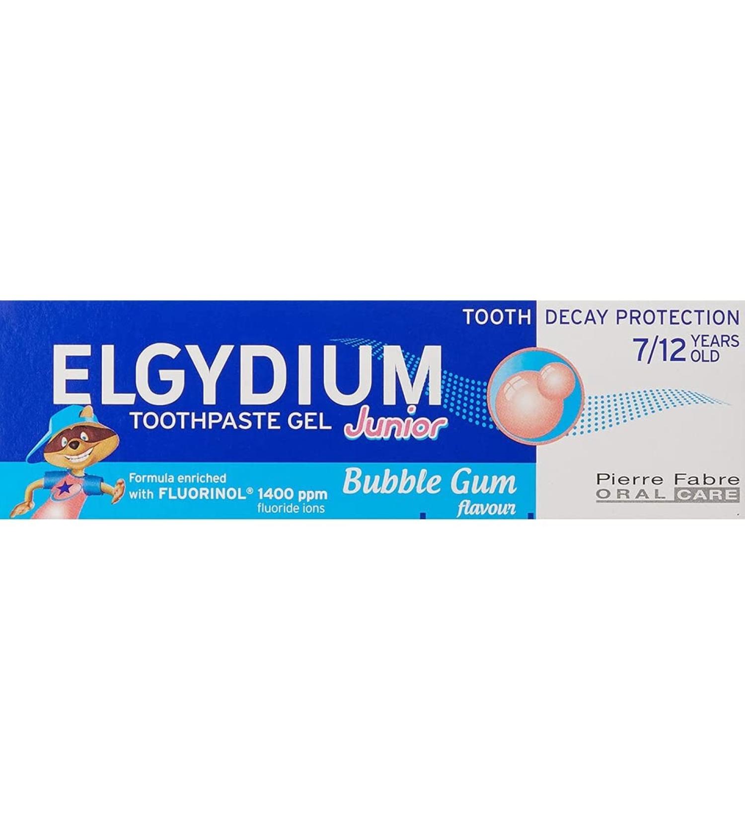 Junior Gel Dentifrice Bubble Gum 2x50ml