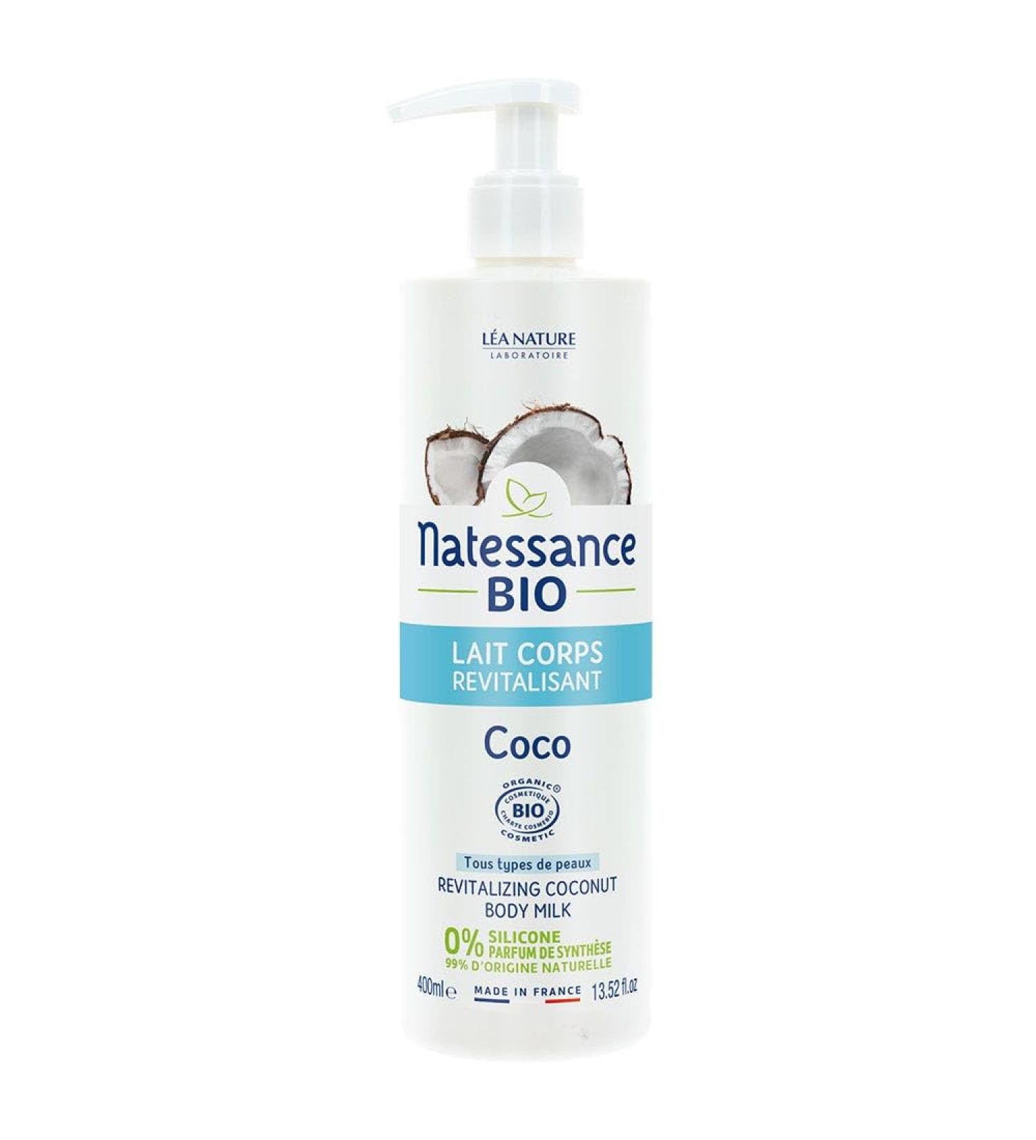 Natessance Lait Corps Revitalisant Coco Bio 400 ml