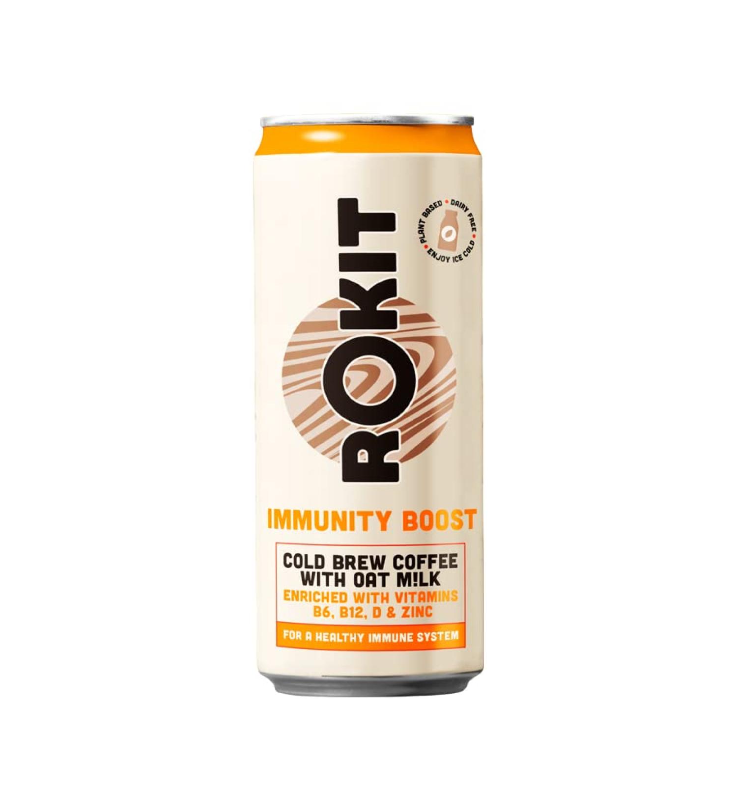 Rokit Immunity Boost Cold Brew Coffee with Oat M!lk - 1 Count - Buy Online on GoSupps.com