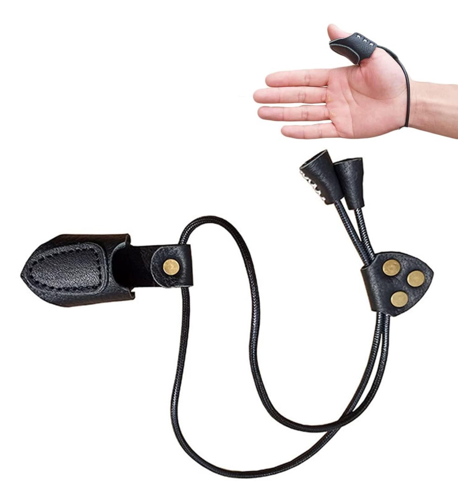 NATUMER Handmade Archery Thumb Ring Finger Protector Guard - Black - Buy Online on GoSupps.com