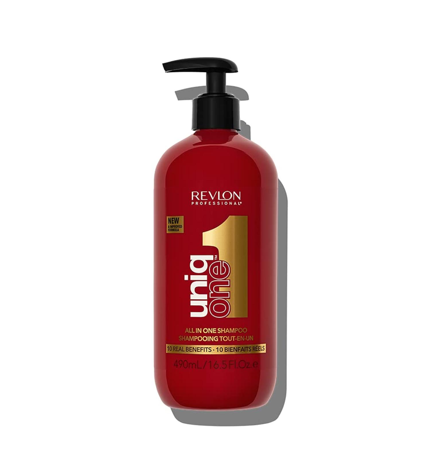 Revlon Professional Uniqone Shampoo - Nourishing Hair & Scalp Cleanser Maximum Silkness & Shine Reduces Hair Breakage 490 ml - Buy Internationally - Buy Online on GoSupps.com