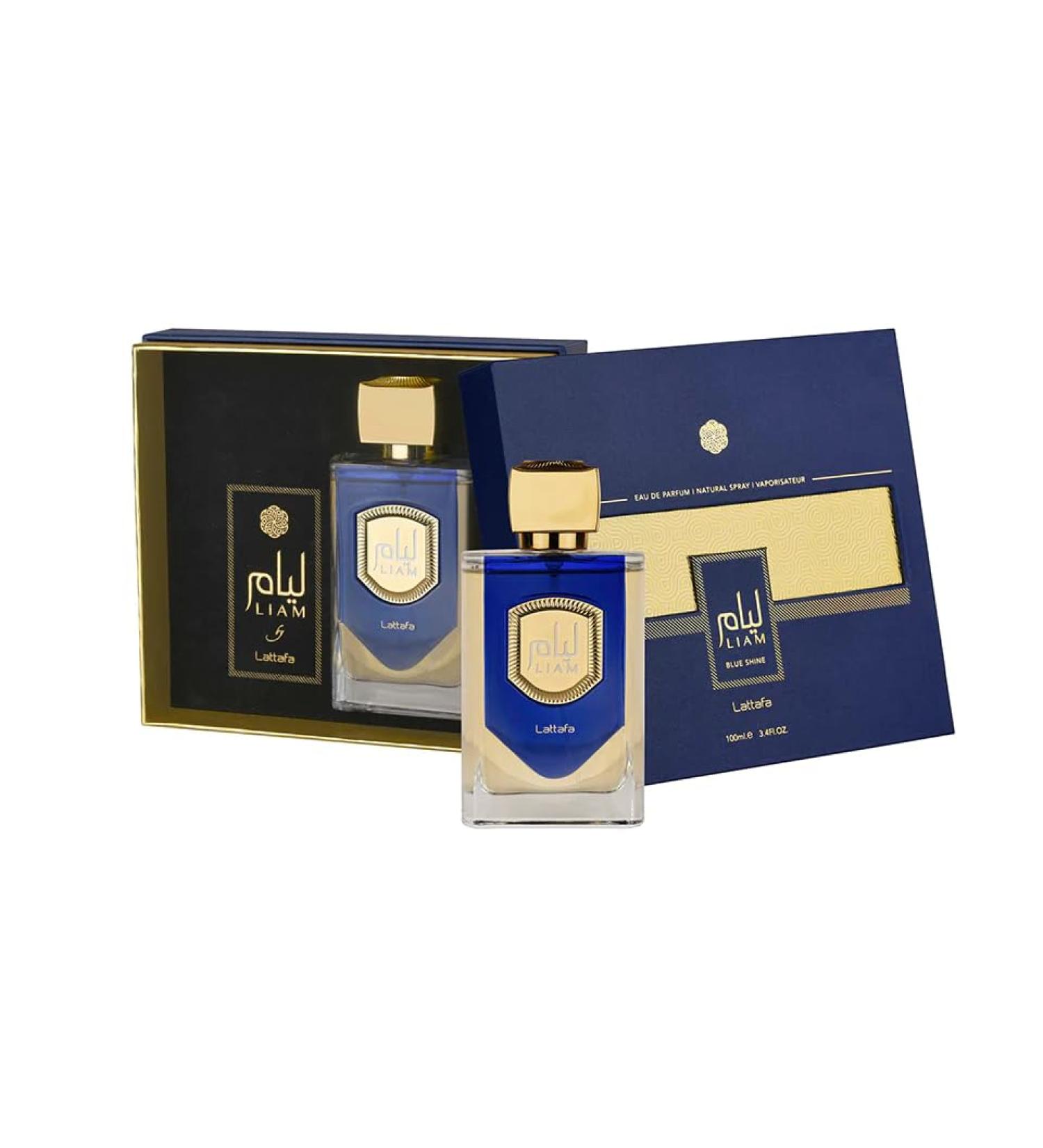 100% Original Luxury Liam Blue Shine100-ML EDP Men Women Fragrance Perfume Bergamot Pepper Rosemary Scent 3.38 Floz Spray - Buy Online on GoSupps.com