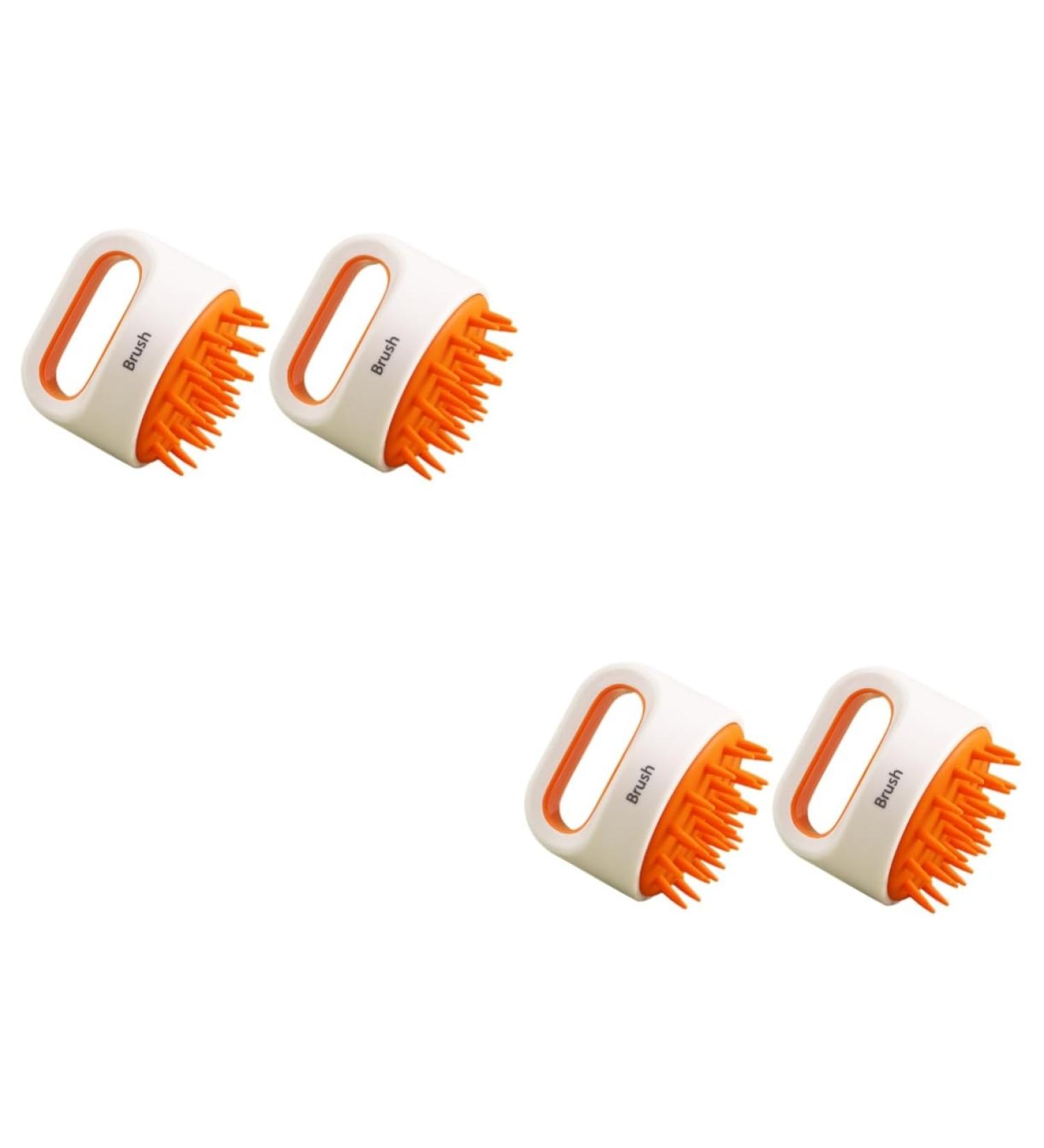 Magiclulu 4-Piece Shampoo Massage Brush Set - Anti-Scaly Hair Washer & Scalp Massager for Ultimate Hair Care - Buy Online on GoSupps.com