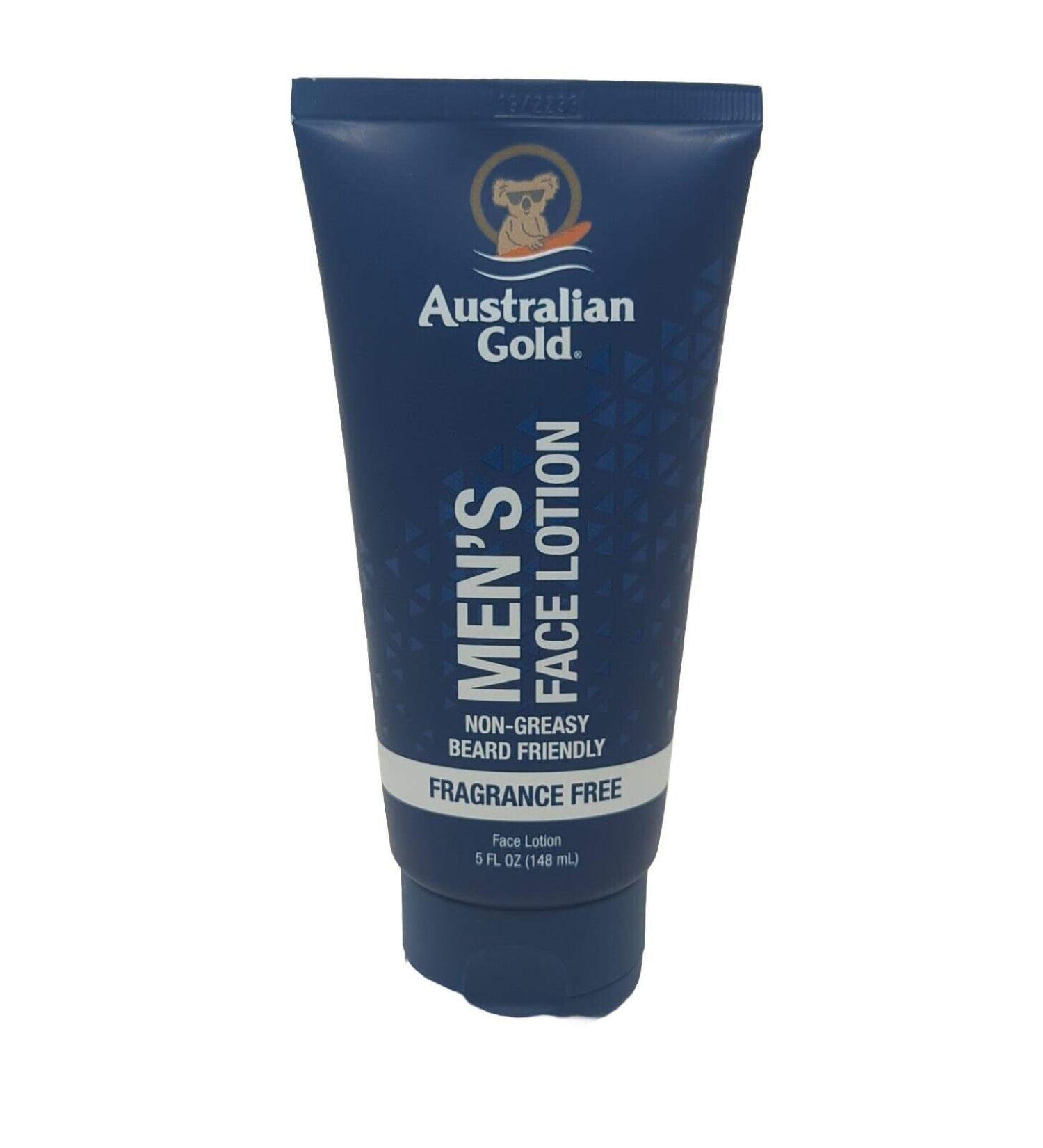 Buy Australian Gold Men's Face & Beard Lotion | Fragrance-Free Non-Greasy Avocado & Coconut | 5 fl oz - Fast International Shipping - Buy Online on GoSupps.com