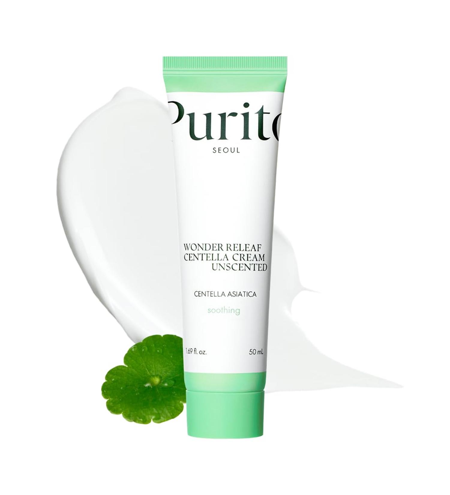 PURITO Centella Unscented Recovery Cream 50ml - Vegan & Witch Hazel-free | Skin Barrier Repair Formula - Buy Online on GoSupps.com