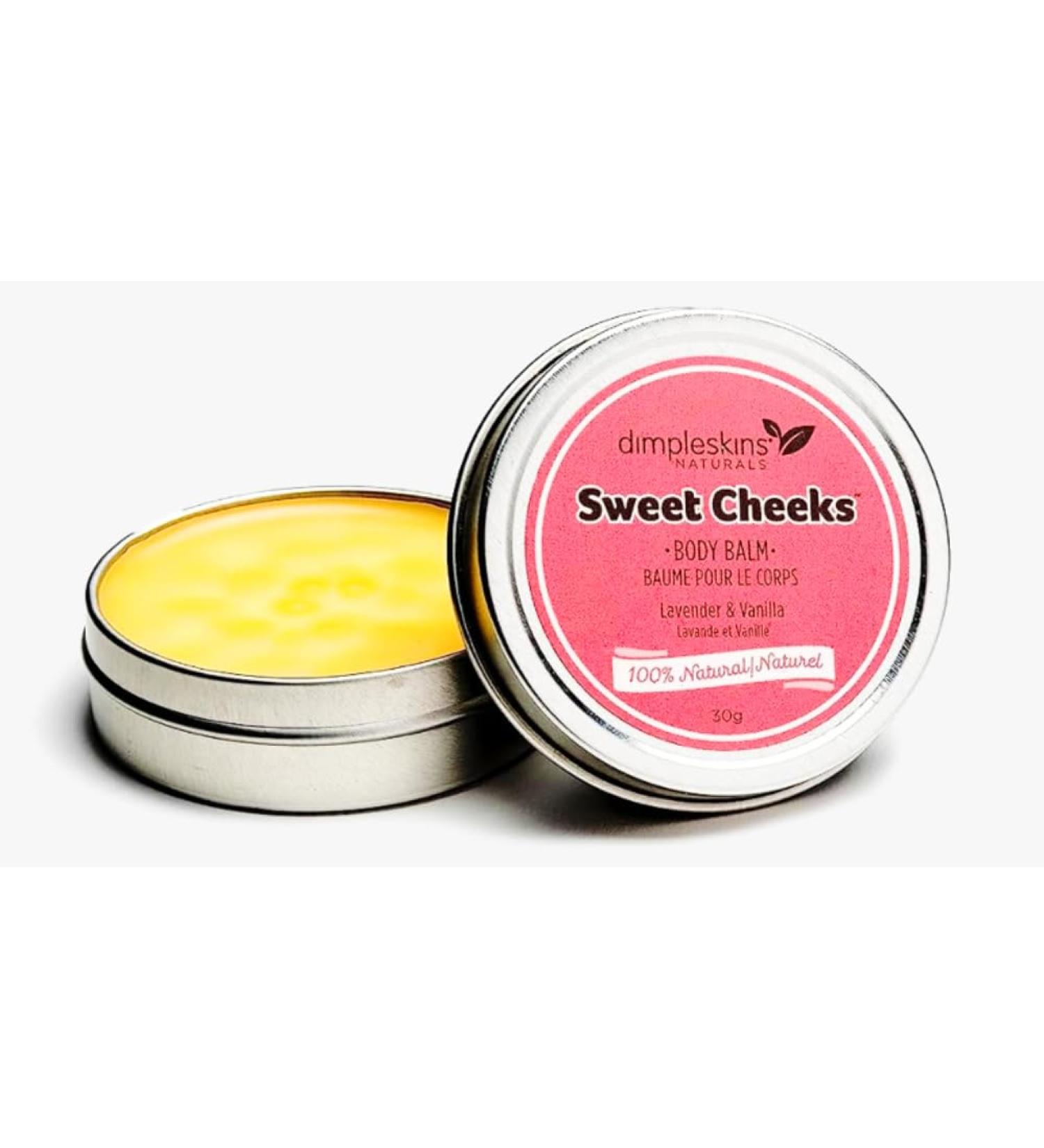 Dimpleskins Sweet Cheeks | All-Natural Baby Skin Balm for Dry Skin Chapped Cheek and Hands | also Great for After-Bath Massage Balm on Baby | Pure Beeswax Jojoba Oil Cheeks Balm - Buy Online on GoSupps.com