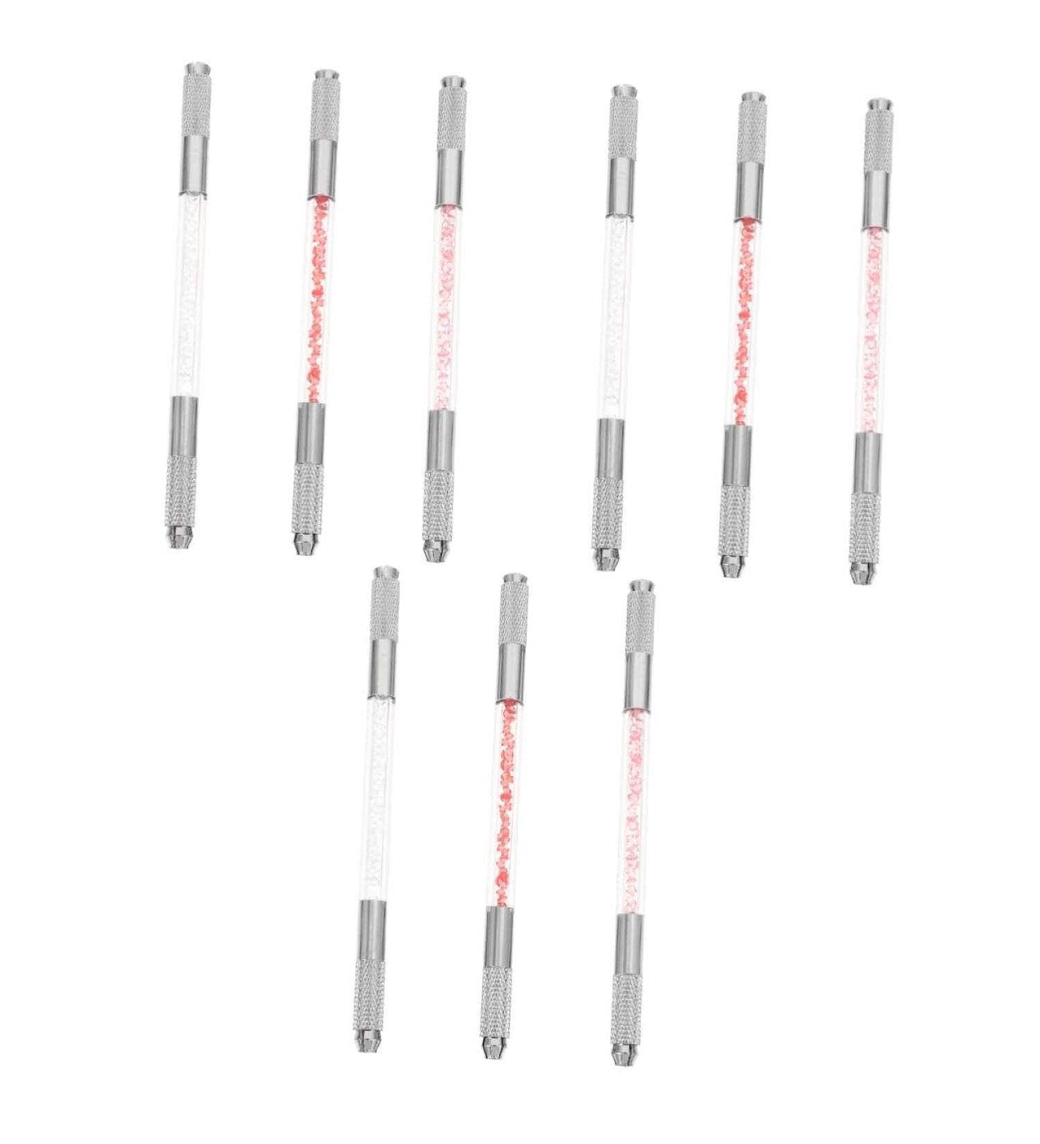 NOLITOY 9 Pcs Fruit Embroidery Pen Brow Pencil Makeup Tool Metal Pen Crystal Pen Miss Make up Cosmetics 1 count (Pack of 1) Assorted Colorx3pcs - Buy Online on GoSupps.com