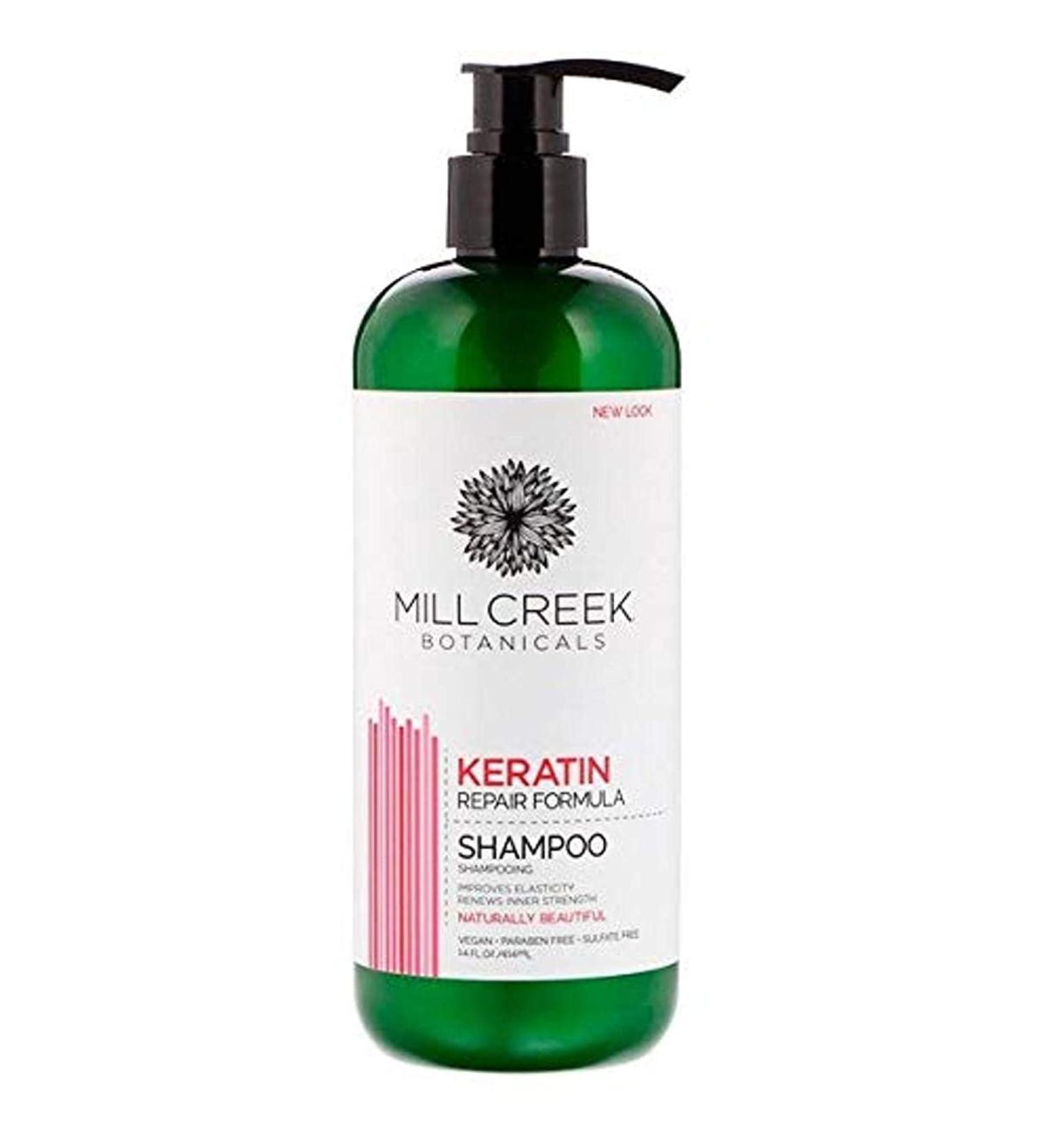 Mill Creek Botanicals Keratin Shampoo 14 oz - Strengthen & Nourish Hair | Buy Internationally - Buy Online on GoSupps.com