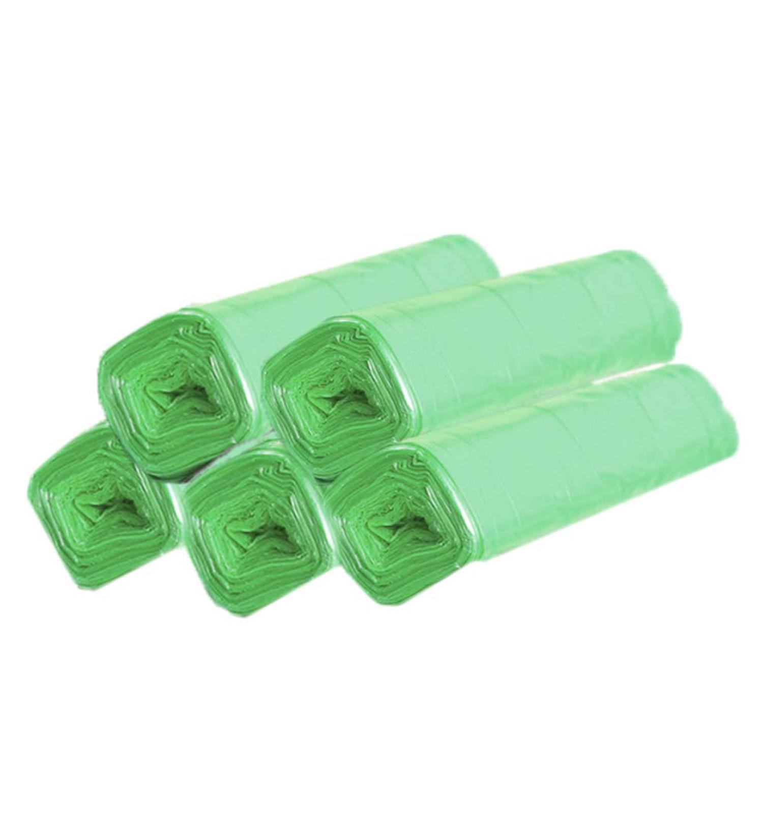 tbpersicwT 100Pcs 5 Rolls Point Break-Style Thicken Household Garbage Waste Trash Bags Garbage Bag - Green - Buy Online on GoSupps.com