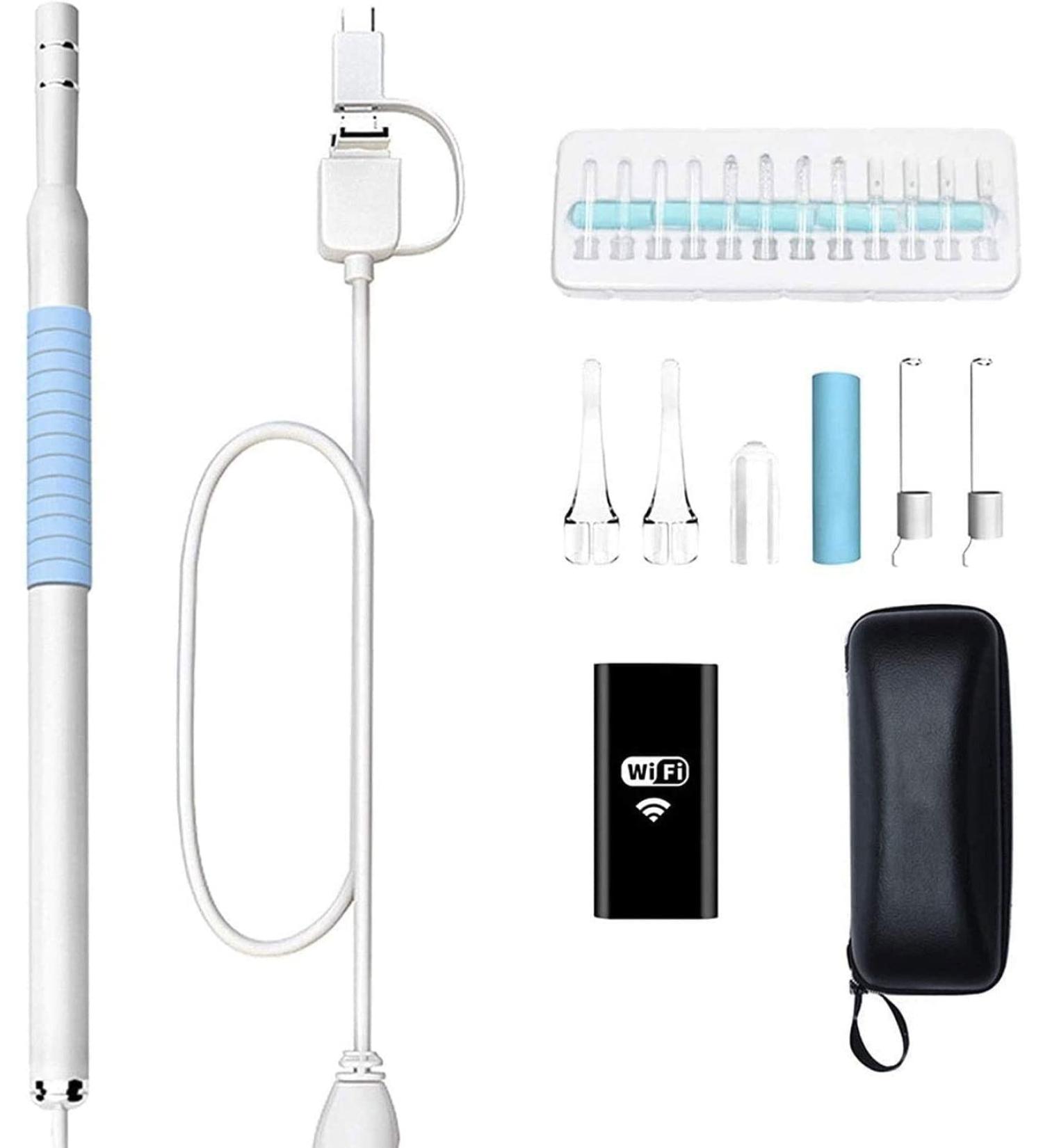 JYYBN Ear Wax Removal Kit with Camera - Ear Cleaner Tool for Adults, Children & Pets - Buy Online on GoSupps.com