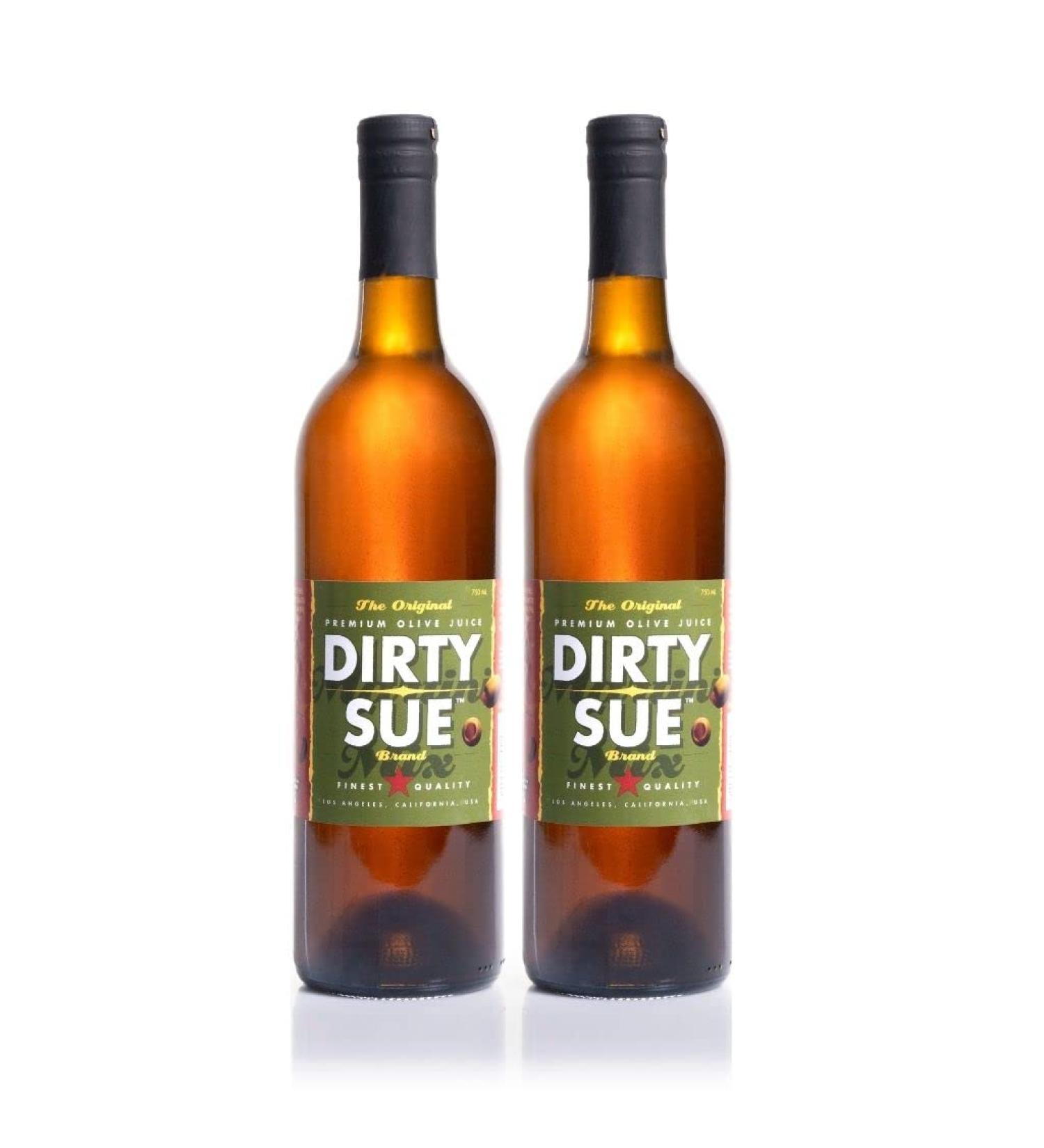 Dirty Sue Martini Mix 750ml Large Bottle Two Pack - Premium Olive Brine for Perfect Martinis - Buy Online on GoSupps.com