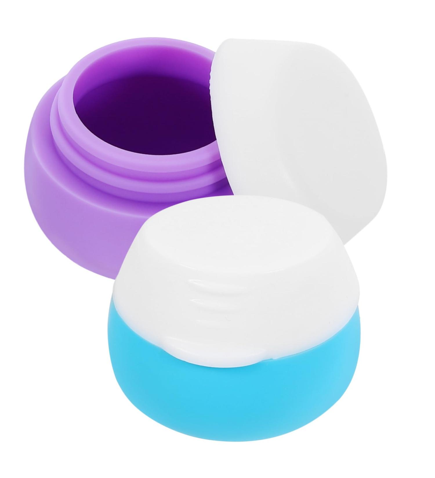 Beatifufu Refillable Glass Travel Bottles - 2 Pack Cream Container for Beauty Products & Lotions - Buy Online on GoSupps.com