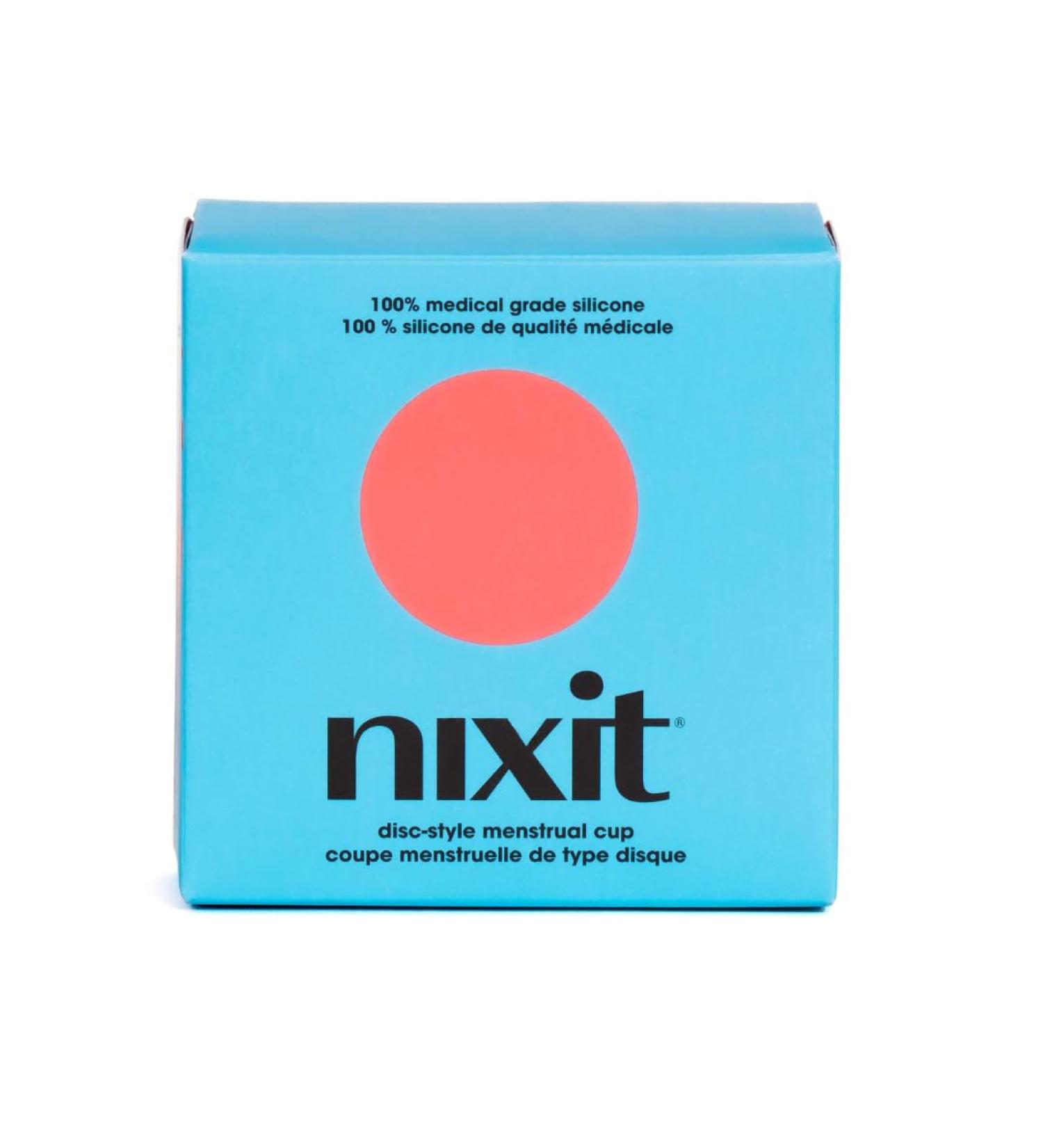 Nixit Menstrual Cup| Disc-Style Menstrual Cup 12 Hour Protection Tampon Pad and Cup Alternative Soft and Flexible - Buy Online on GoSupps.com