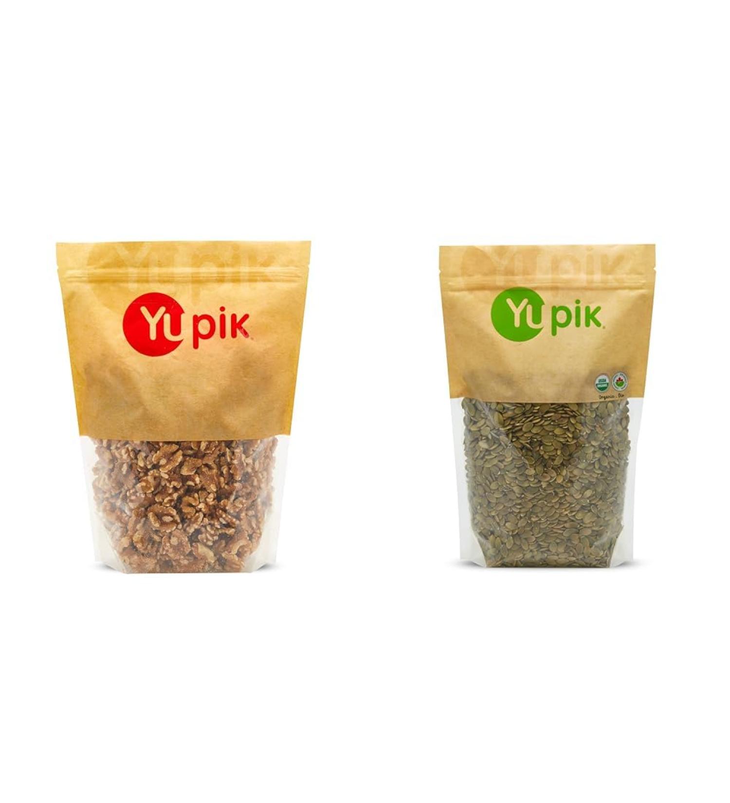 Yupik Raw California Walnuts Halves & Pieces 1 kg Kosher Gluten-Free Vegan & Organic Pumpkin Seeds (Aa) Non-GMO Vegan Gluten-Free 1Kg - Buy Online on GoSupps.com