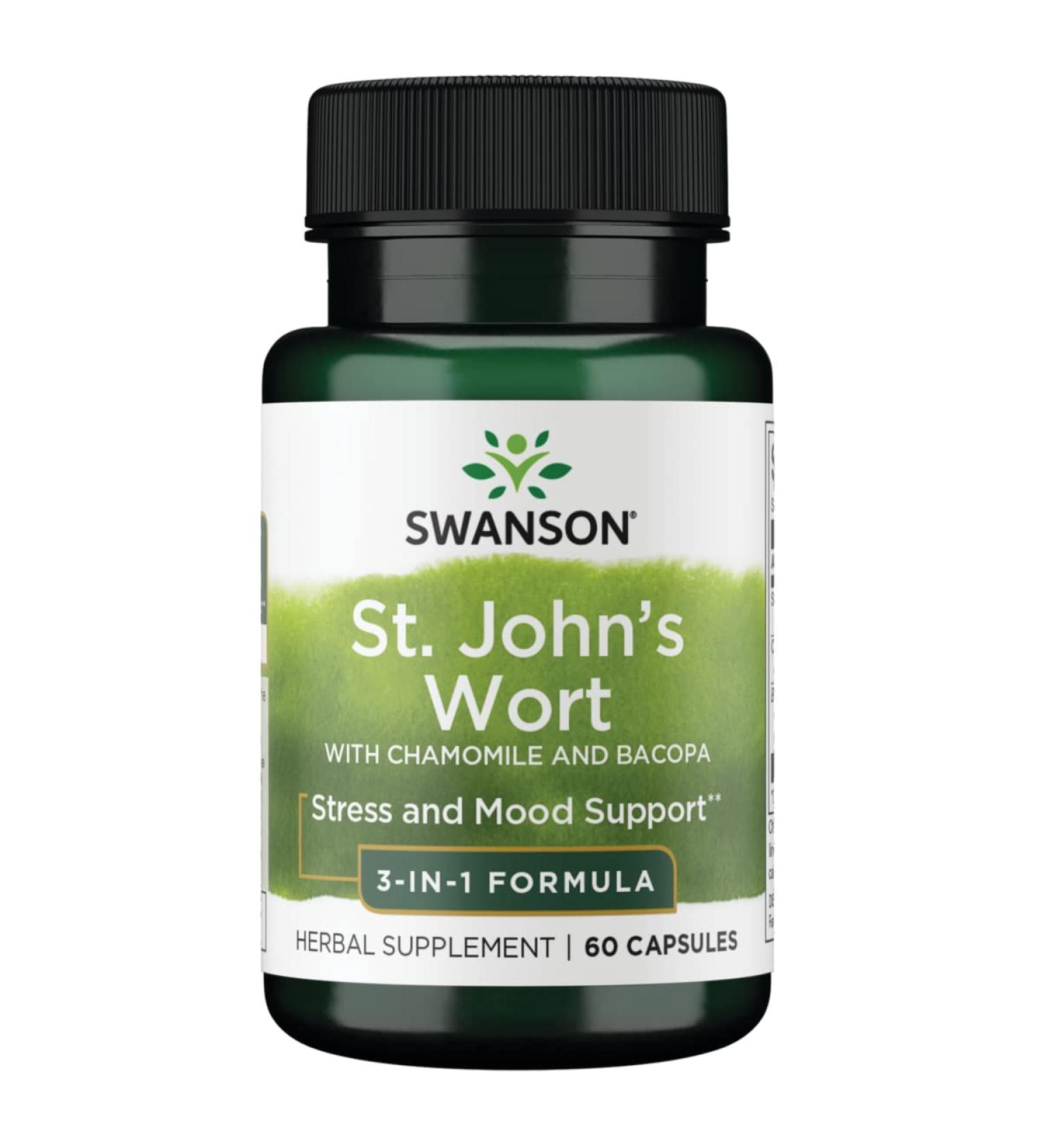 Swanson St. John's Triple Complex 60 Capsules - Natural Mood Support - Buy Online on GoSupps.com