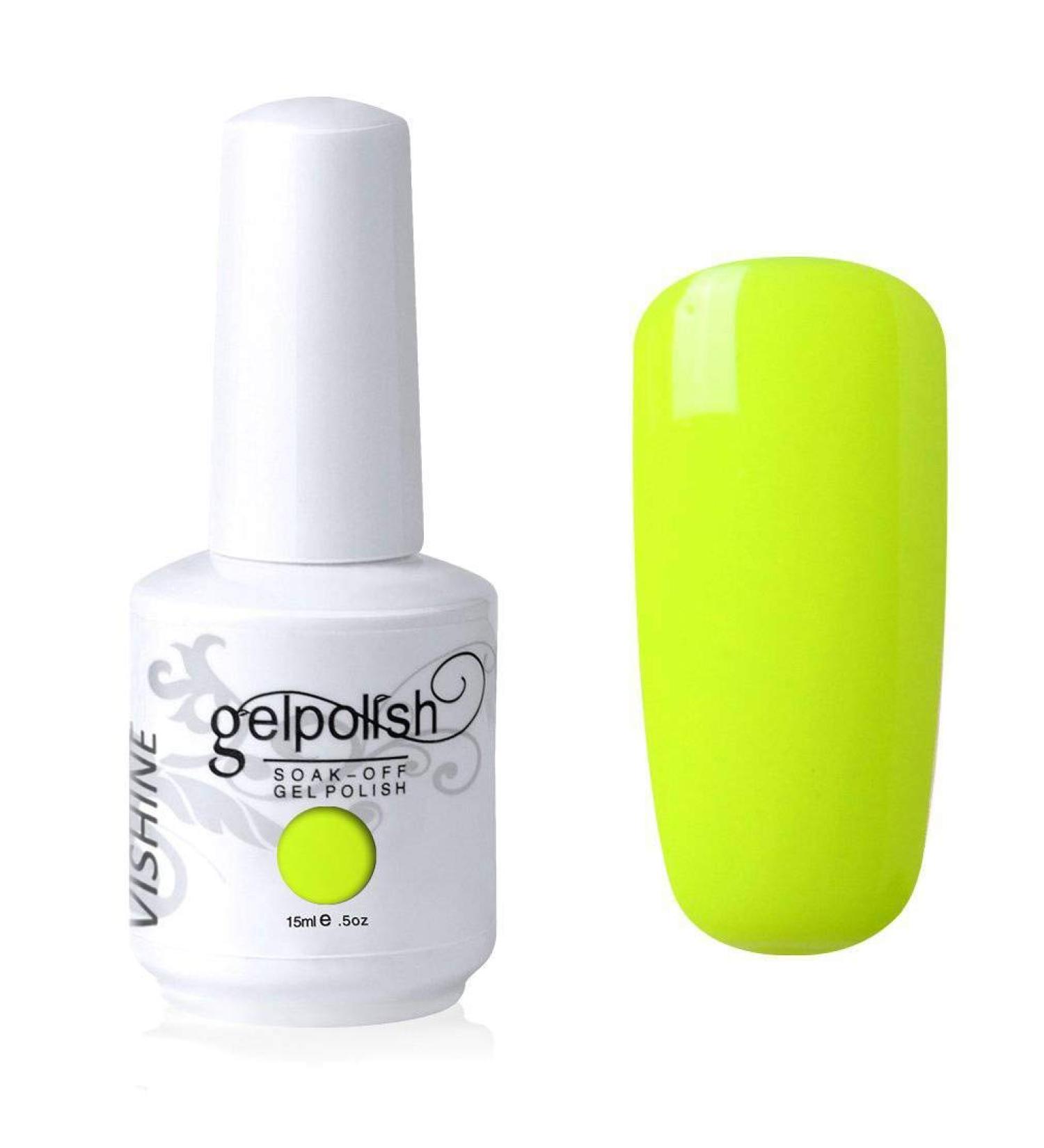 Vishine Gelpolish Professional Lacquer Color Soak Off UV LED Gel Nail Polish Manicure Yellow(1474) - Buy Online on GoSupps.com