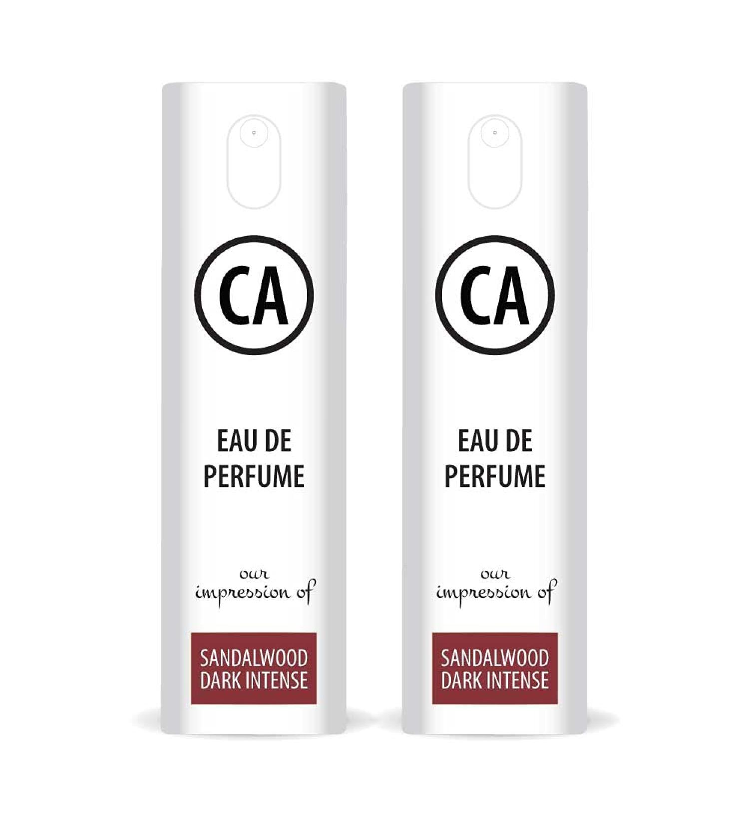 CA Perfume Sandalwood Dark Intense For Men & Women Fragrance Refillable Atomizer Sample Travel Size Concentrated Hypoallergenic Long Lasting Eau de Parfum Spray 0.33 Fl Oz/10ml-X2 - Buy Online on GoSupps.com