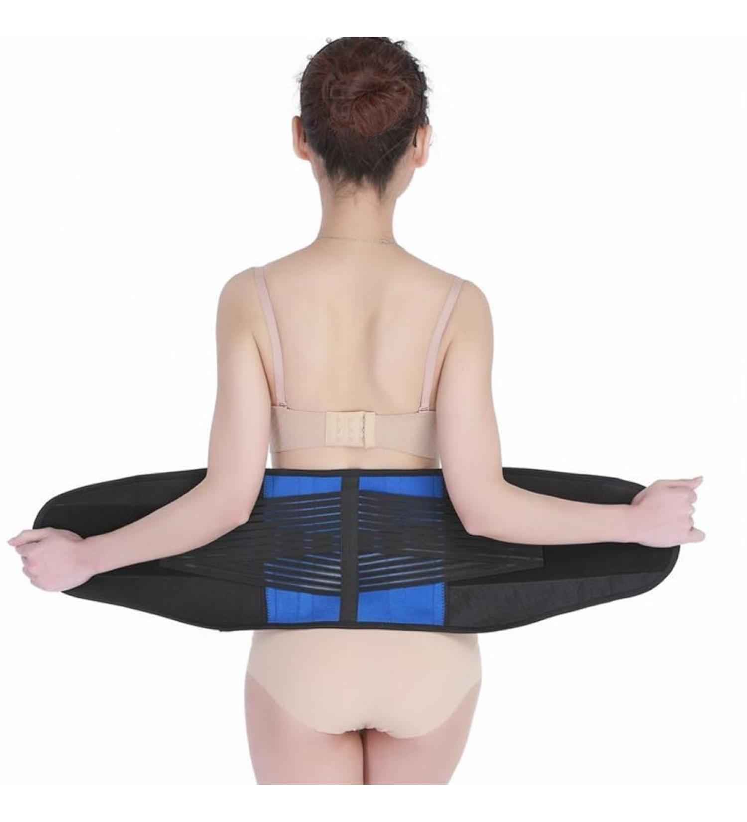 Buy Breathable Adjustable Back Support Belt for Men & Women - Relief for Lordosis Scoliosis Sciatica Herniated Disc - XXL Size - International Shipping Available - Buy Online on GoSupps.com