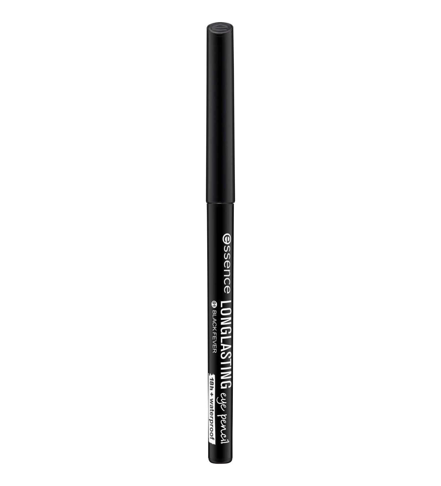 Essence Long-Lasting Eye Pencil No. 01 Black - Vegan Waterproof Microplastic-Free - 0.28g (1 Pack) | International Shipping Available - Buy Online on GoSupps.com