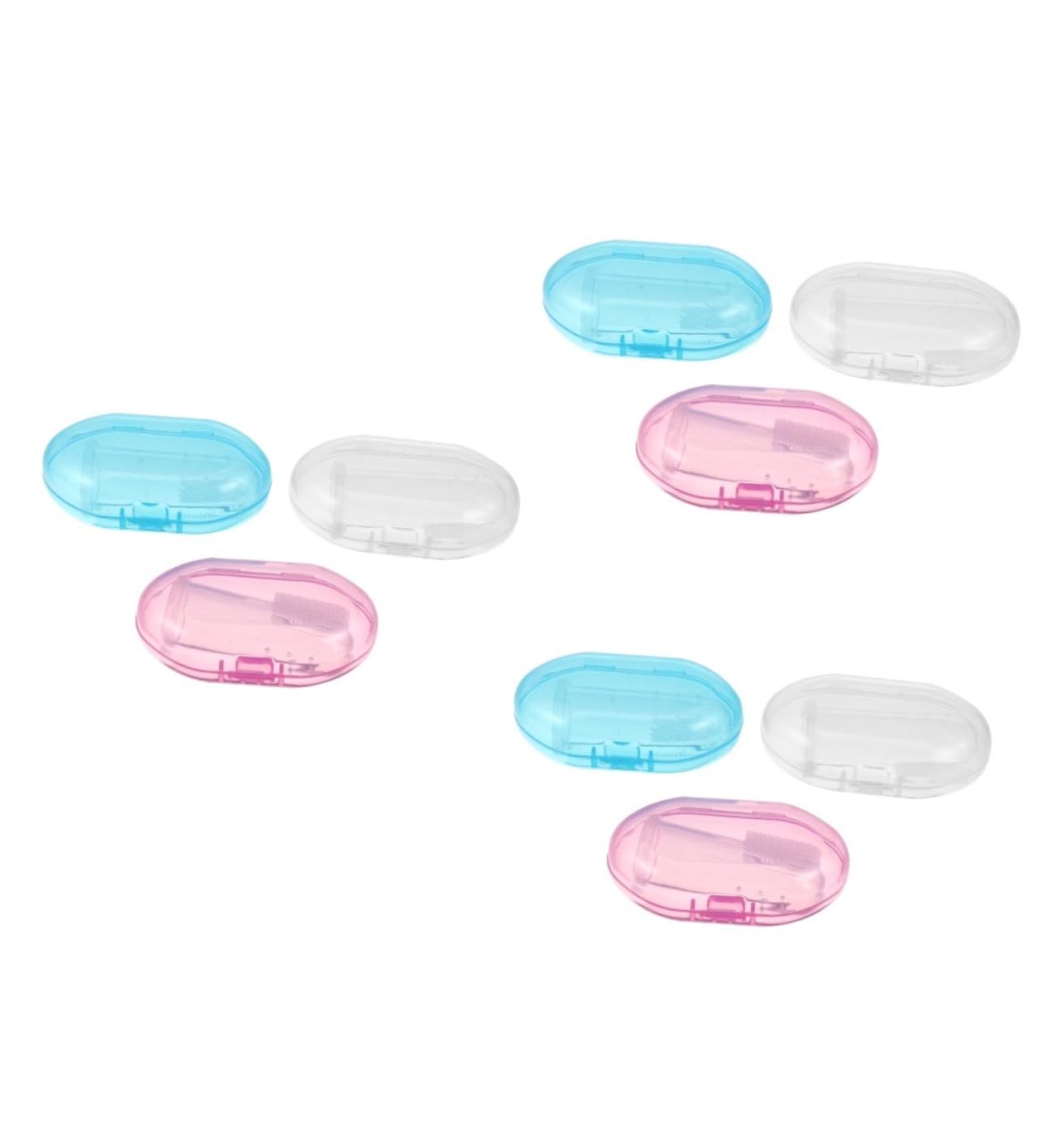 TOVINANNA Silicone Milk Toothbrush Set for Babies 9-Pack Finger Toothbrushes for Newborns & Toddlers Safe & Gentle Children's Oral Care - Buy Online on GoSupps.com