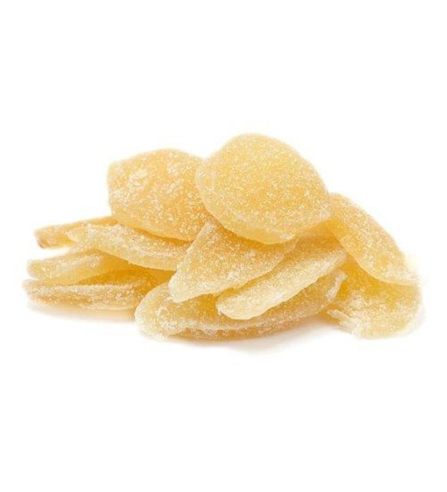 It's Delish Crystallized Ginger Slices 5 lbs Bulk - Candied Dried Ginger Fruit | Unsulphured, No Color Added - Vegan & Kosher - Buy Online on GoSupps.com
