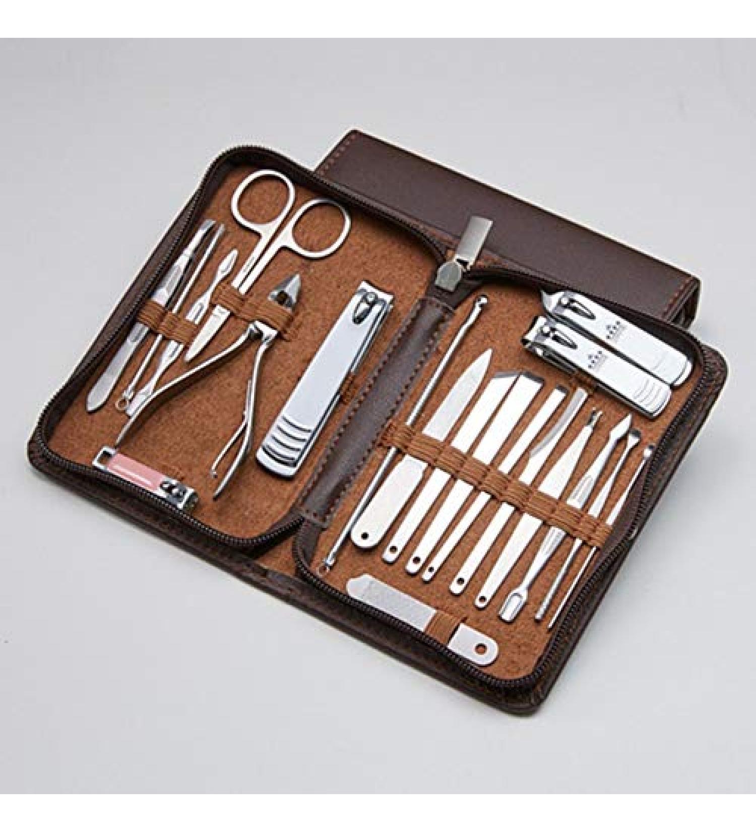 PSGS 20/14/10/6pcs Stainless Steel Nail Clippers Fingernail Toenail Nail Cutter Scissors Grooming Kit Pedicure Manicure Tools (Color : A5 20Pcs) - Buy Online on GoSupps.com