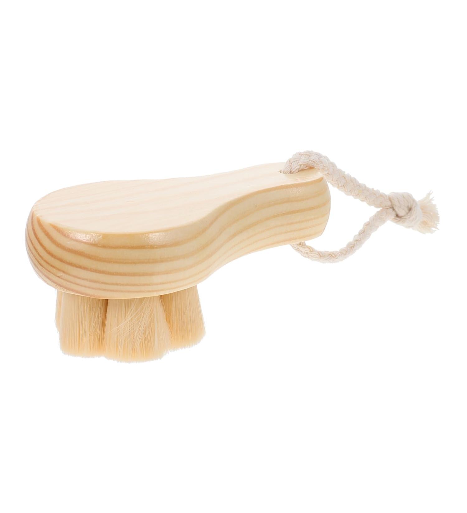 FRCOLOR Cleansing Brush Face Wash Scrubber Facial Cleaning Brush Facial Exfoliator Brush Cleaning Tool Hand Tools Pore Cleaner Tool Home Tools Skin Wood Tools Fur Racket Wooden Manual Miss - Buy Online on GoSupps.com