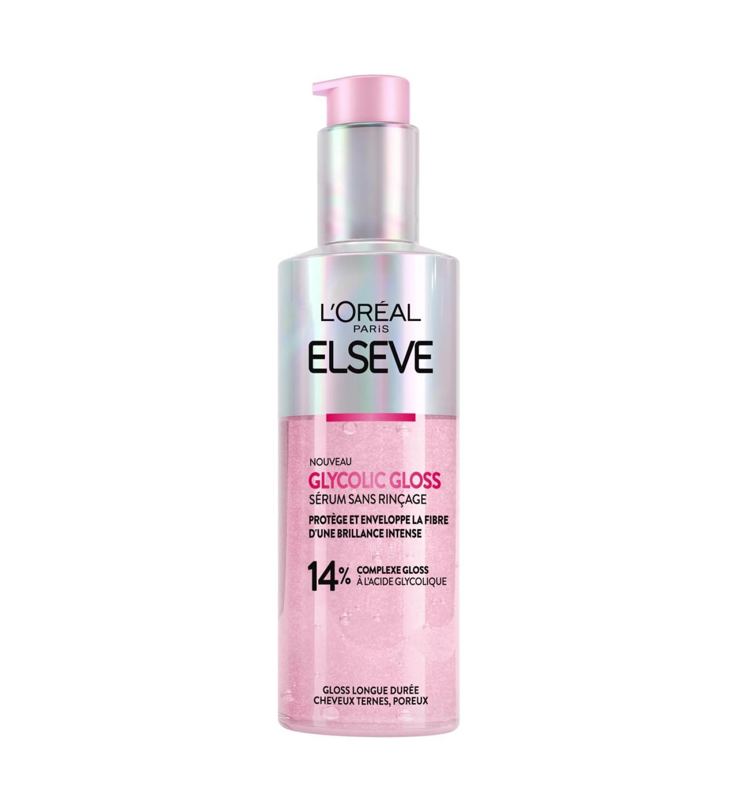 L'Or al Paris - Leave-In Serum for Dull Hair - Lacking Shine - Glycolic Acid - Hair Care Protocol - Elseve Glycolic Gloss - 150 ml - Buy Online on GoSupps.com