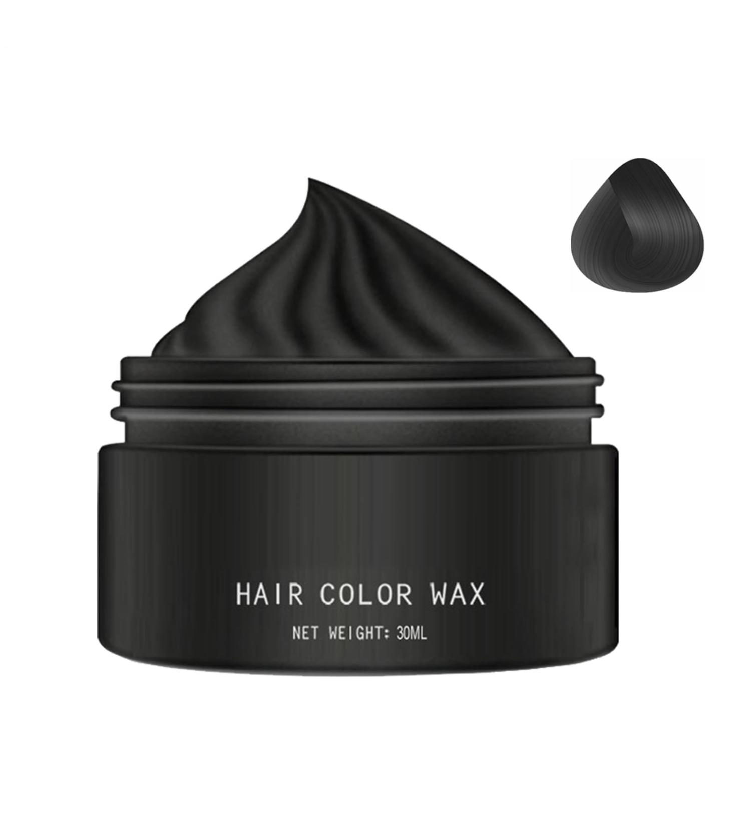 Colored Hair Wax30ml Temporary Color Wax Washable Clay Suitable for Children Adults Men Women Parties Festival Halloween Cosplay Parties Black B - Buy Online on GoSupps.com
