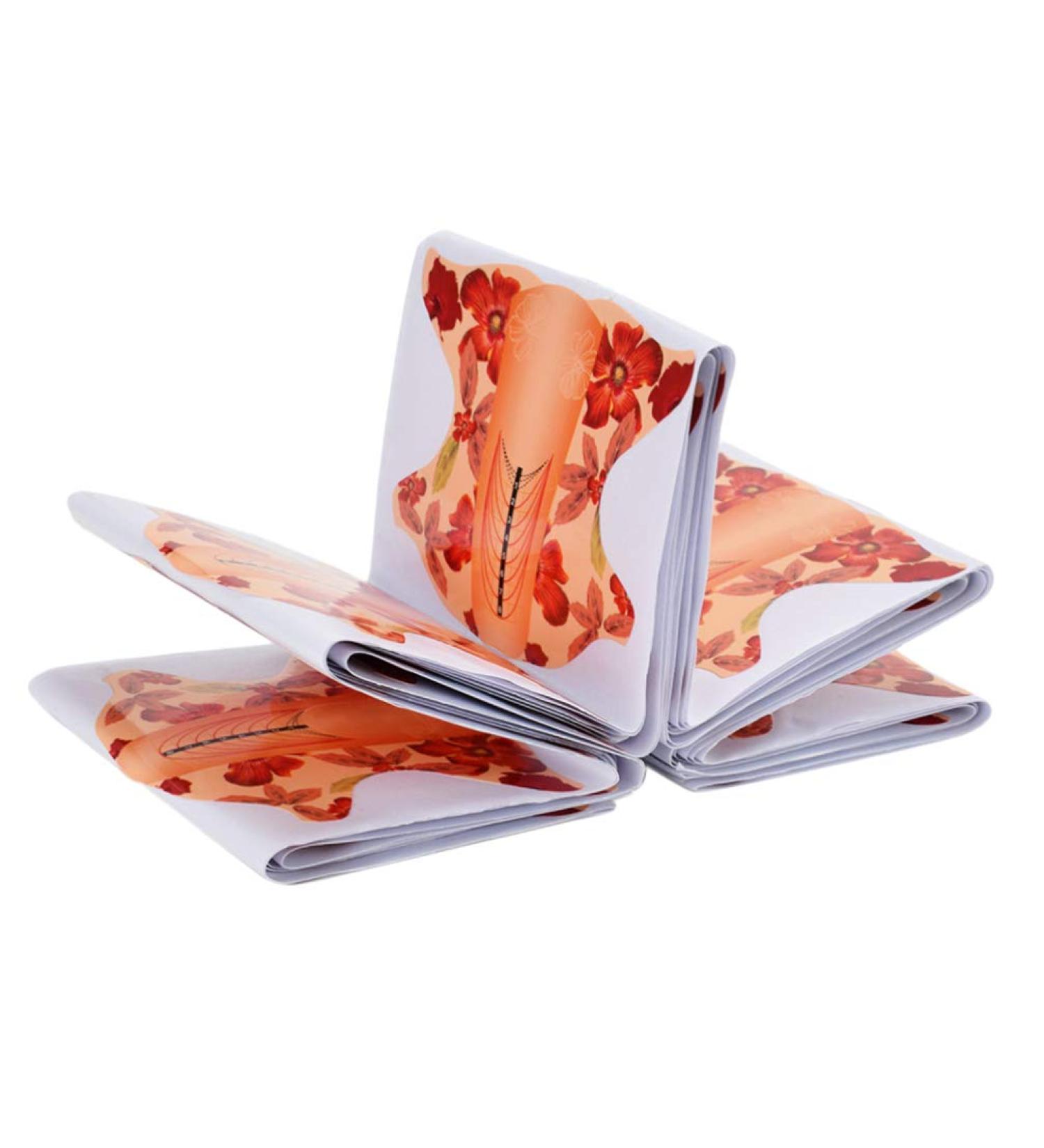 Minkissy 100pcs Nail Forms Nail Art Extension Forms Beauty Tools for Women Green Accessories Pro Nail Art Guide Nail Accessories Nail Accesories Nail Tool Extend Manicure Orange - Buy Online on GoSupps.com