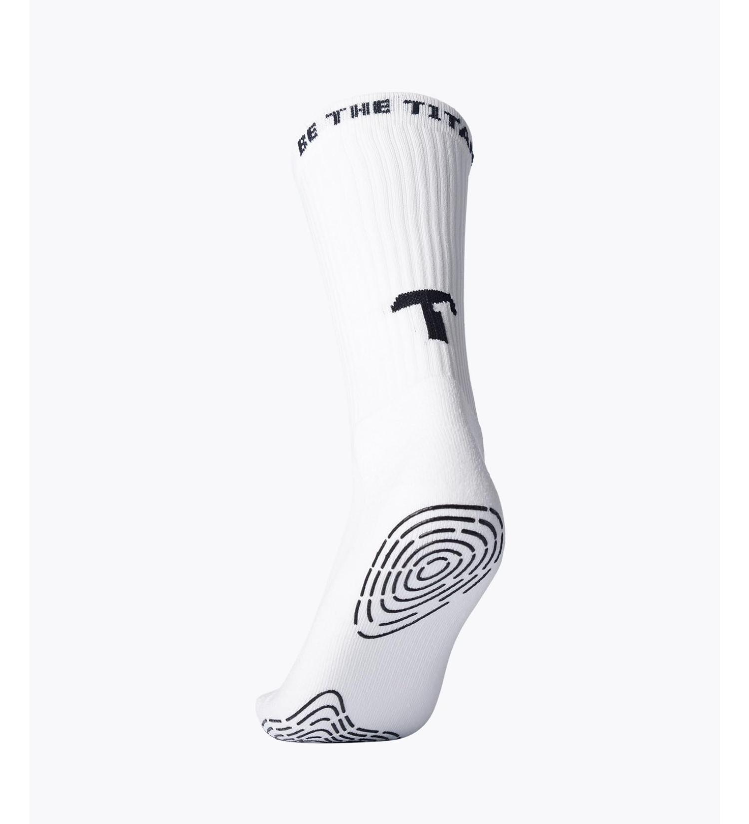 T1TAN Grip Socks - Ideal Non-Slip Socks for Men Women & Kids | Size 35-38 | White | Shop Vibrant Colors Now! - Buy Online on GoSupps.com
